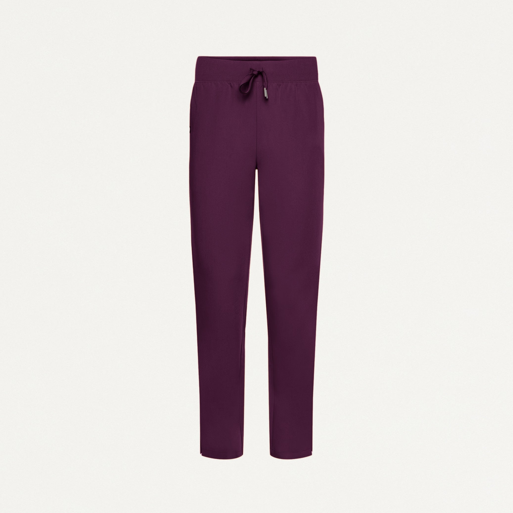 Xenos Essential Knit-Waist Scrub Pant - Deep Eggplant