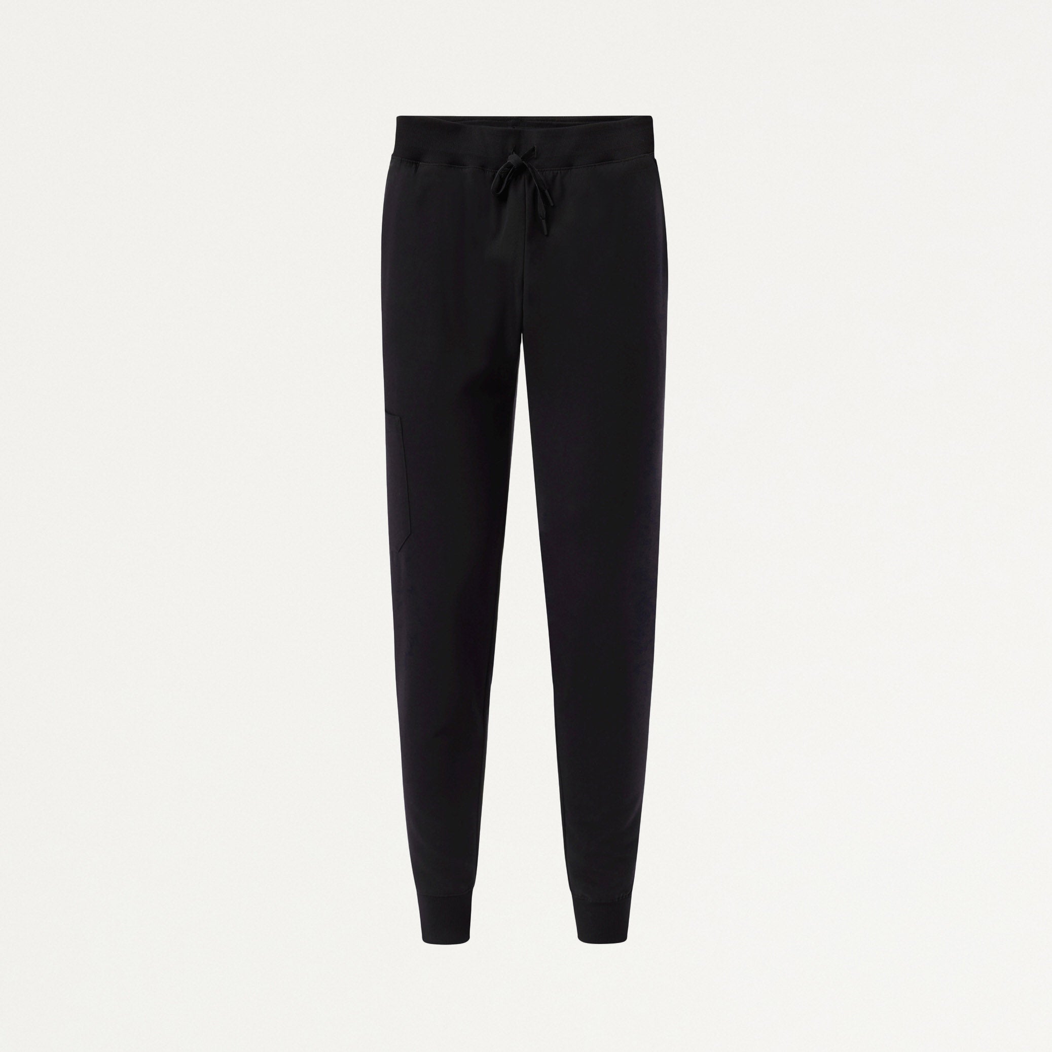 Silex Slim Knit-Waist Scrub Jogger - Black