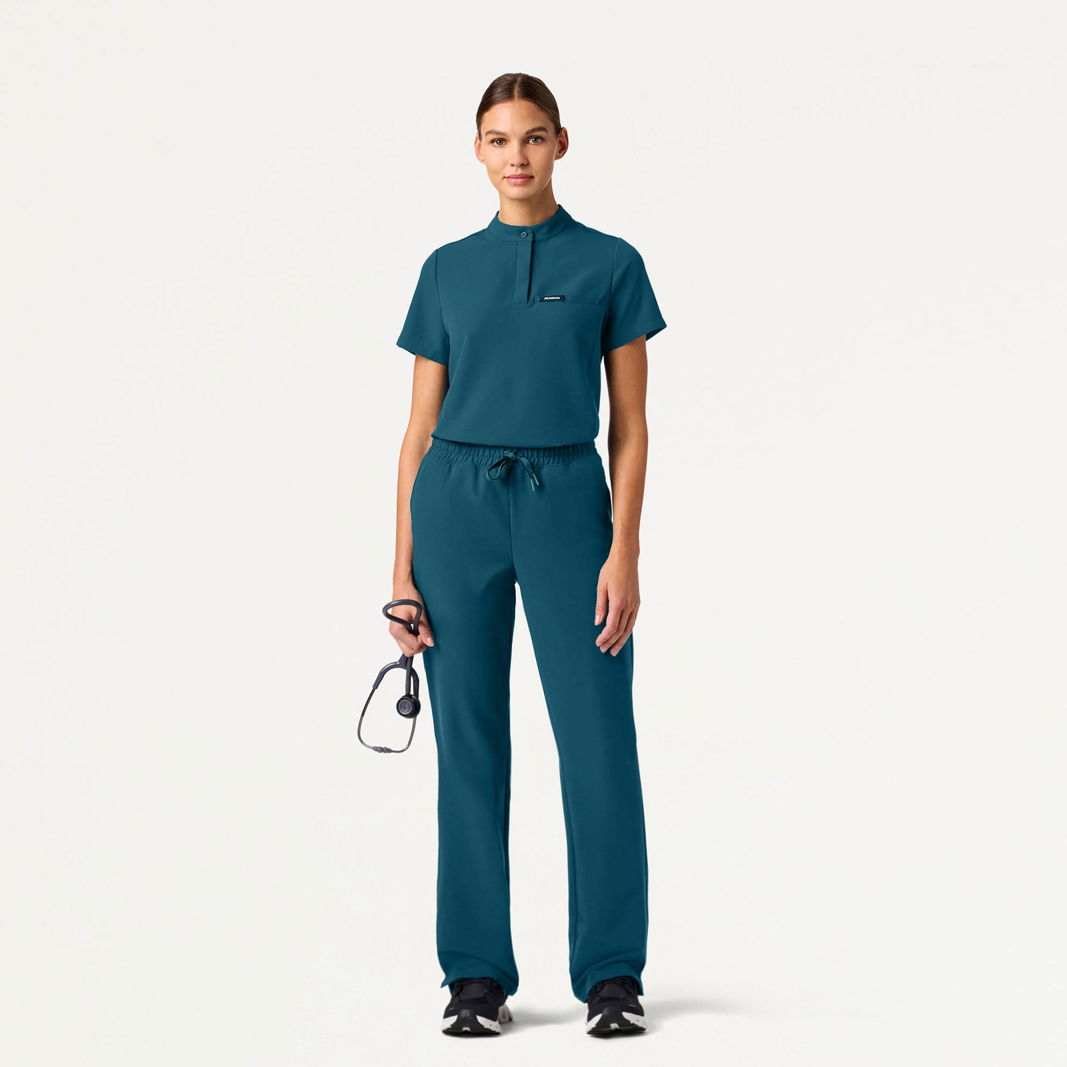 Kerr 365 High Waisted Scrub Pant - Caribbean Blue