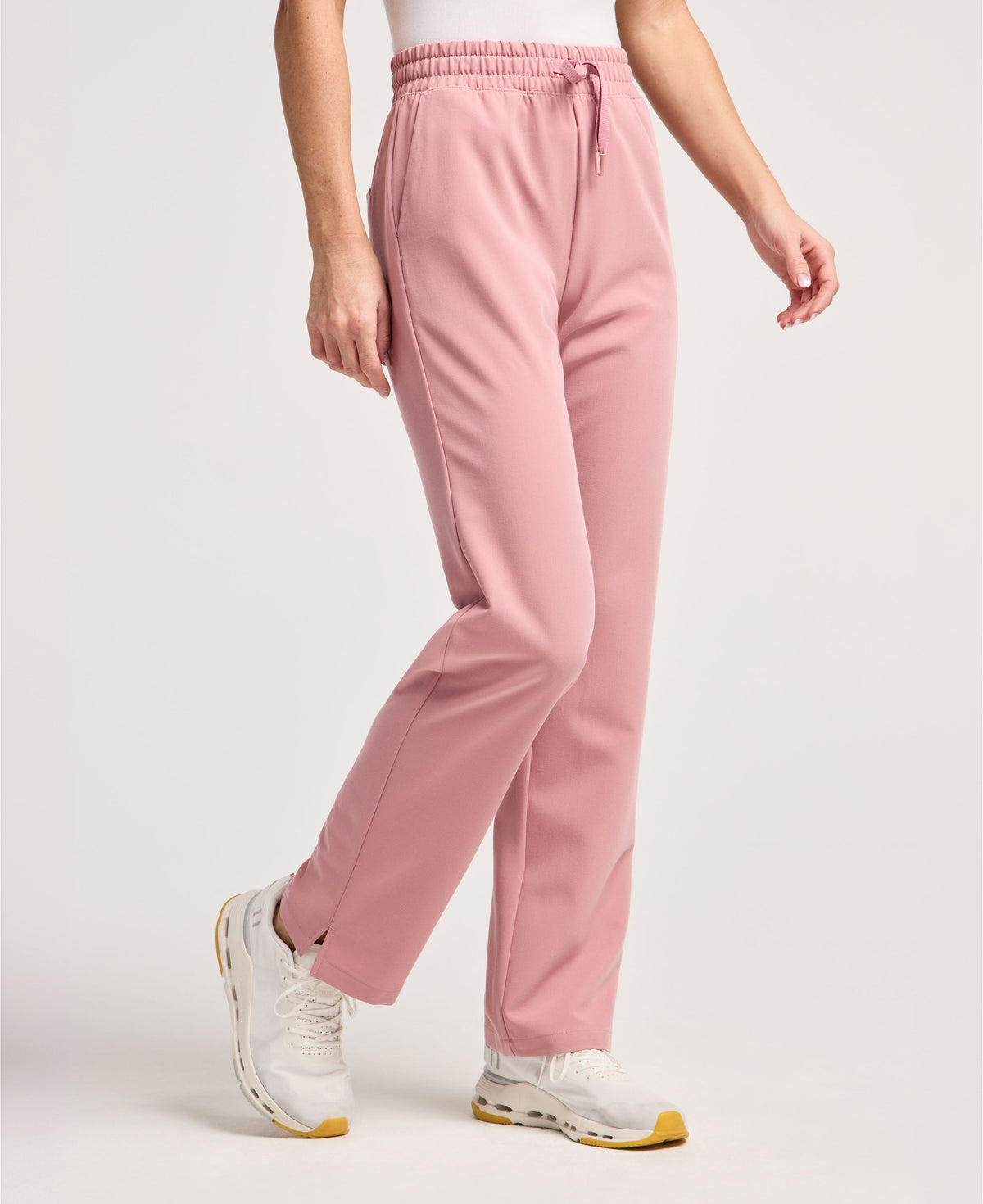 Jaanuu Kerr High Waisted Scrub Pant in Mauve, product photo 2 of 6