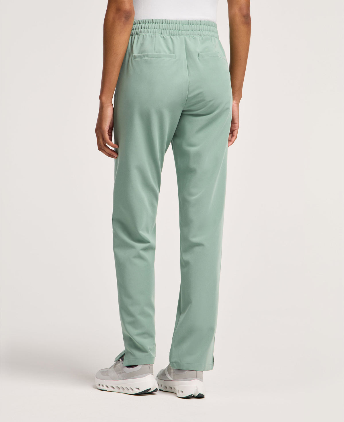 Jaanuu Kerr High Waisted Scrub Pant in Sage, product photo 2 of 6