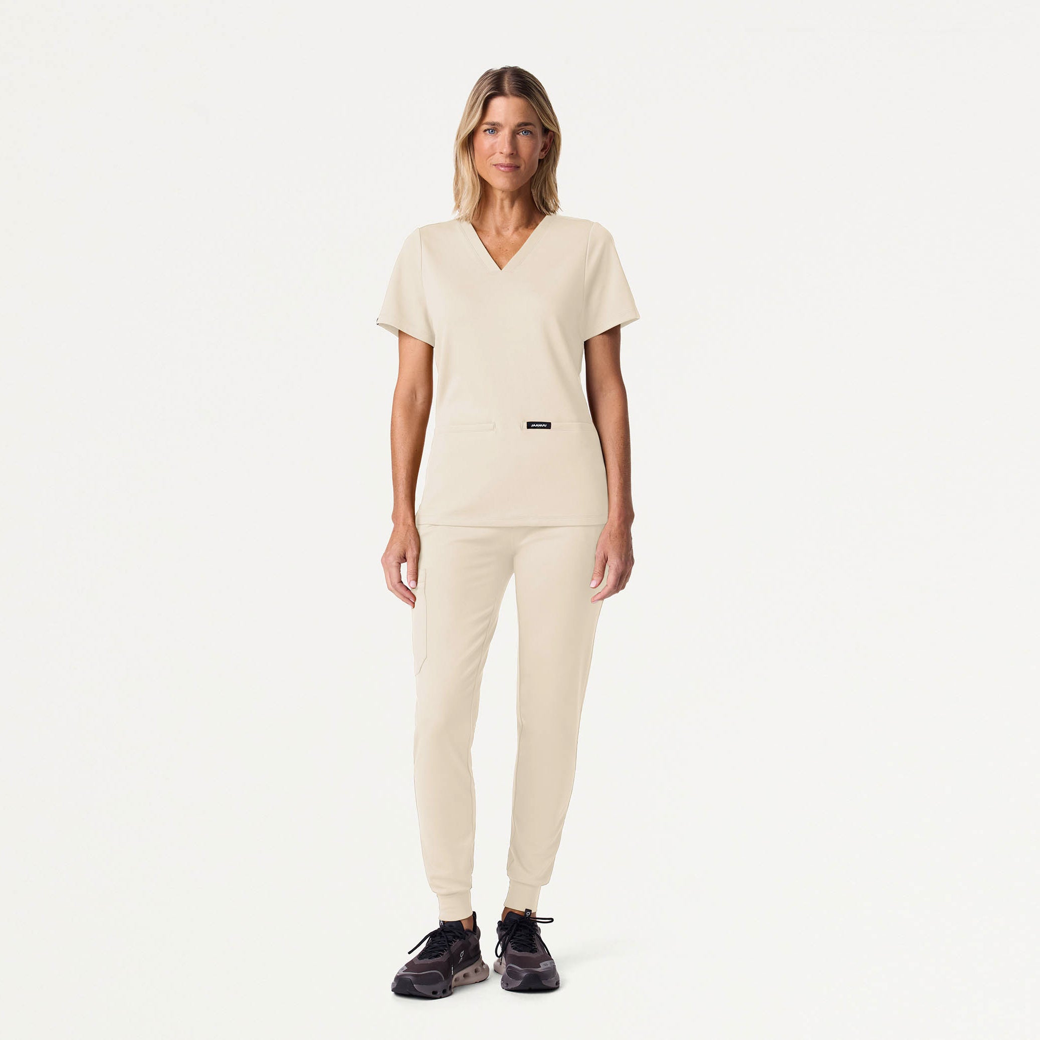 Cesi Slim UltraSOFT™ Scrub Top - Birch