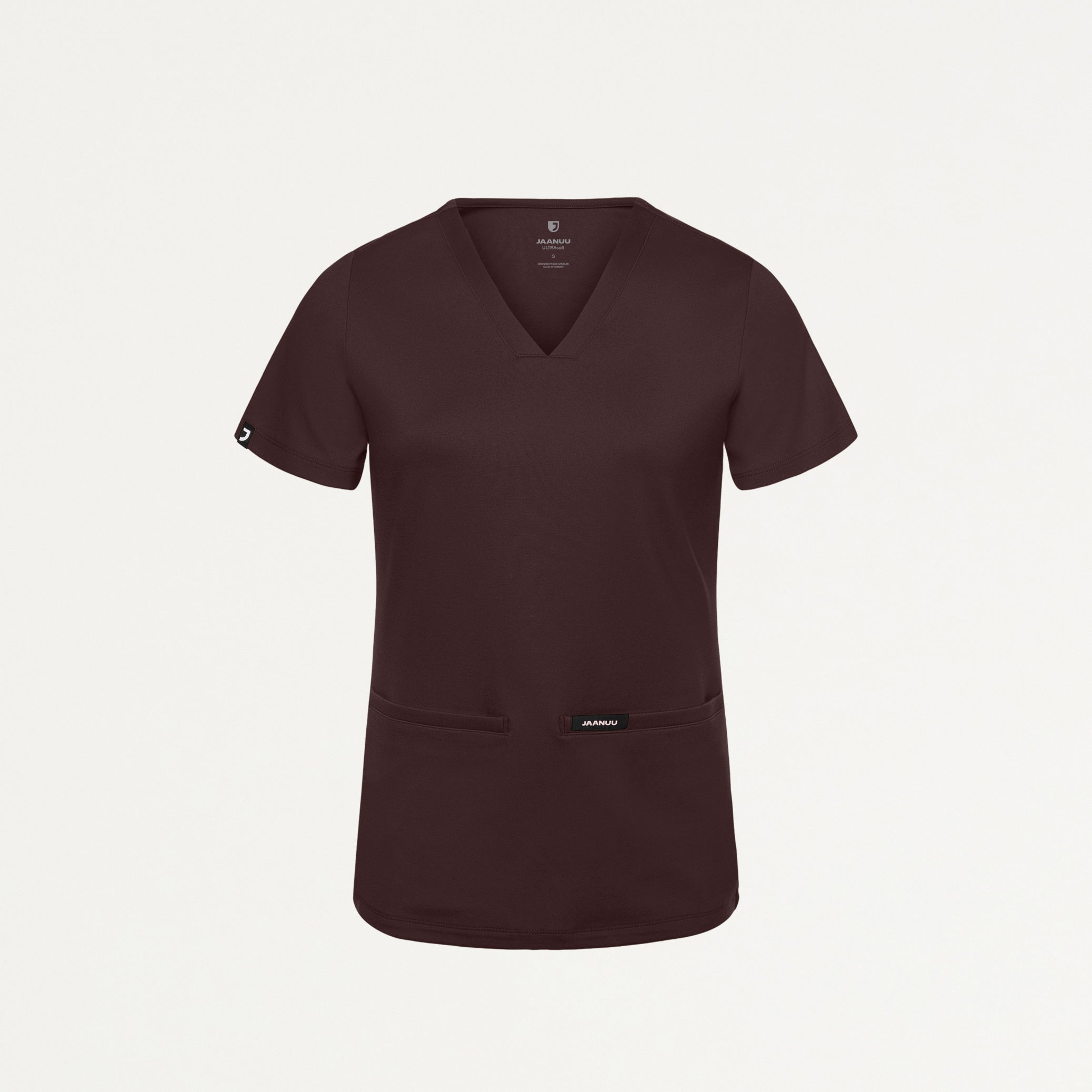 Cesi Slim UltraSOFT Scrub Top - Espresso