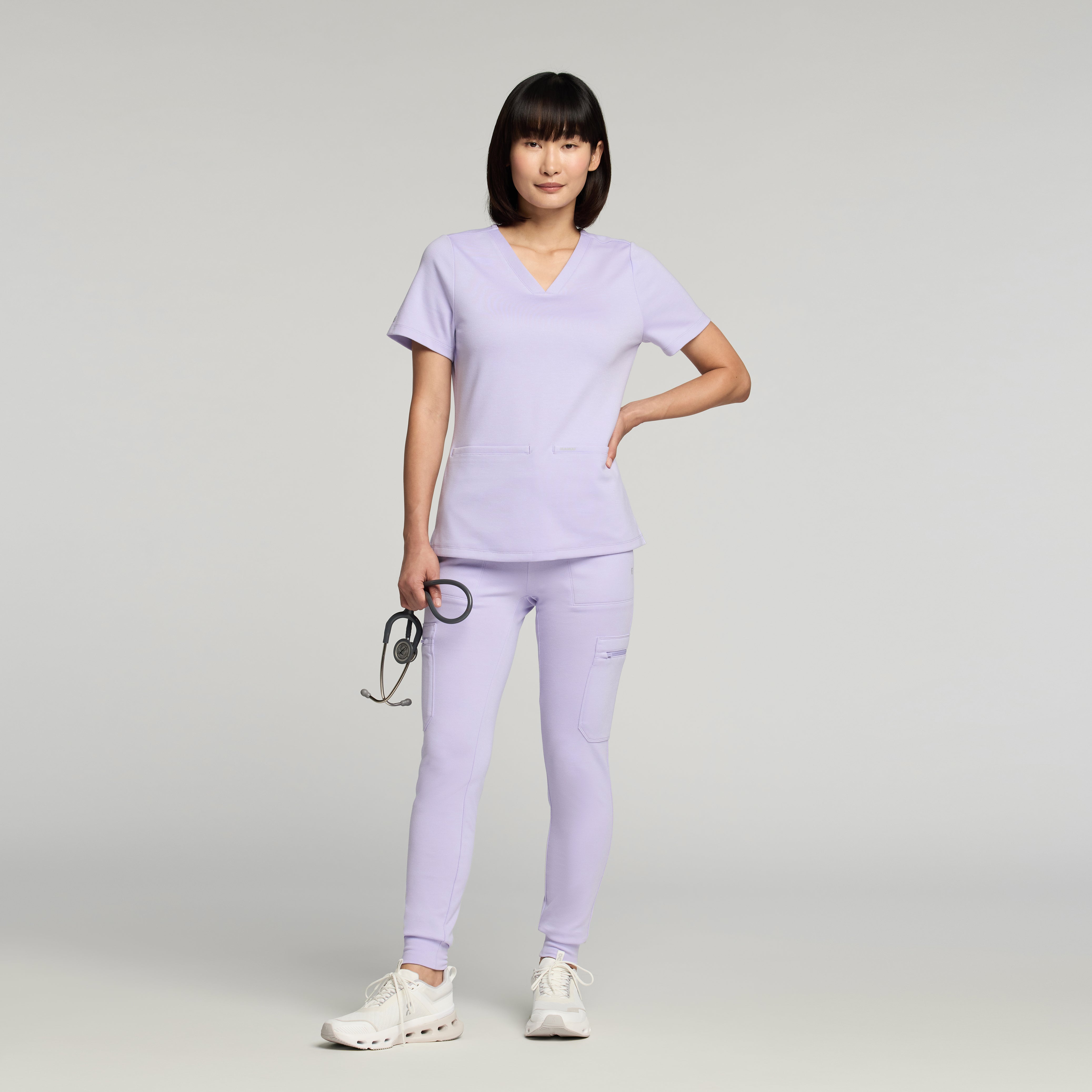 Cesi Slim UltraSOFT™ Scrub Top - Lavender