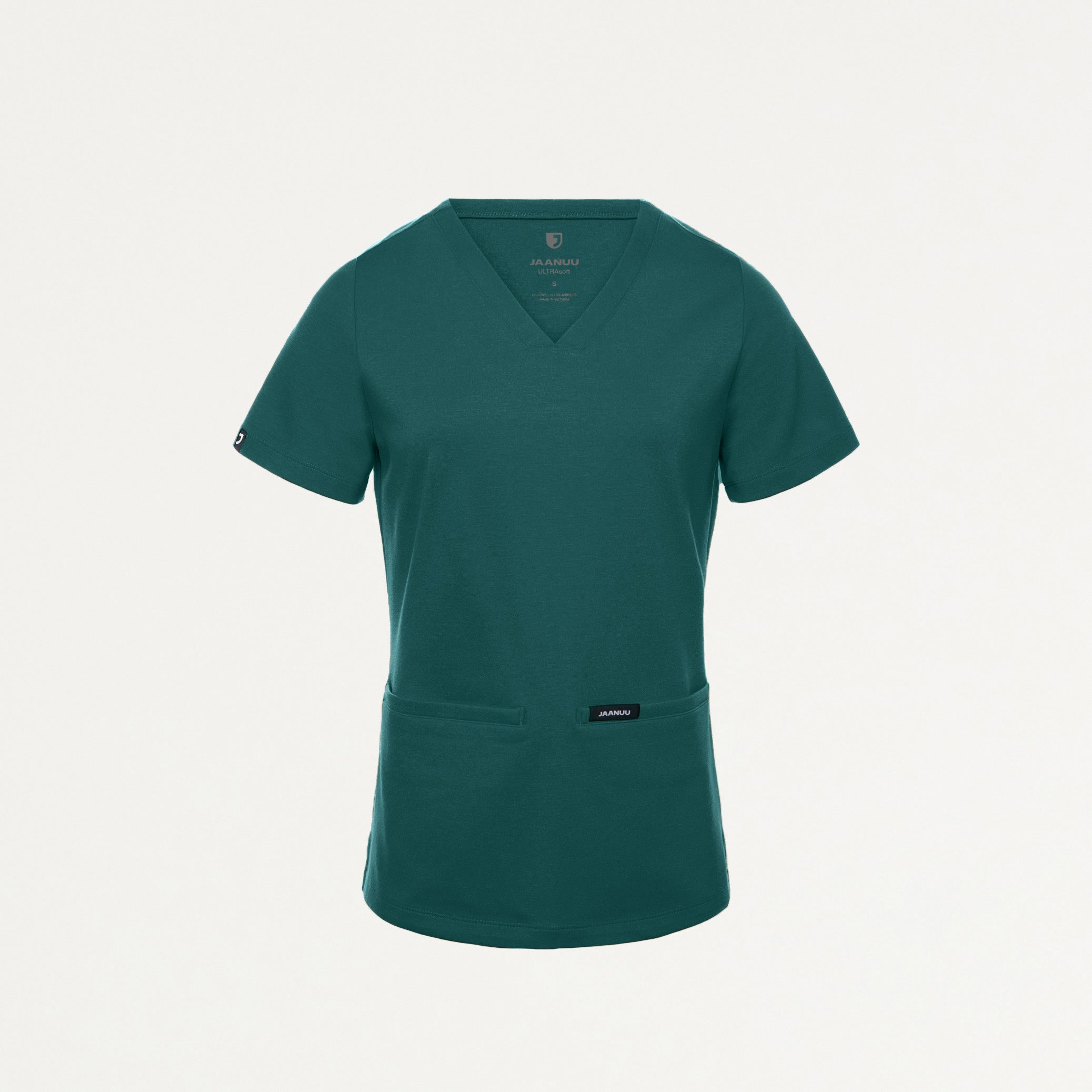 Cesi Slim UltraSOFT Scrub Top - Midnight Green