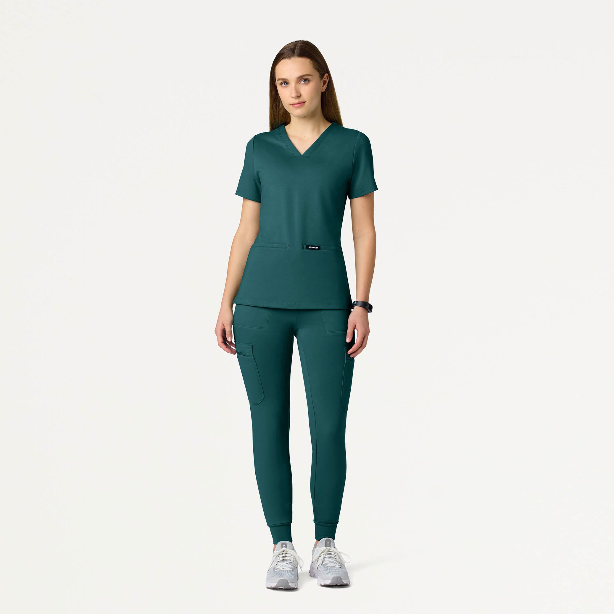 Cesi Slim UltraSOFT™ Scrub Top - Midnight Green