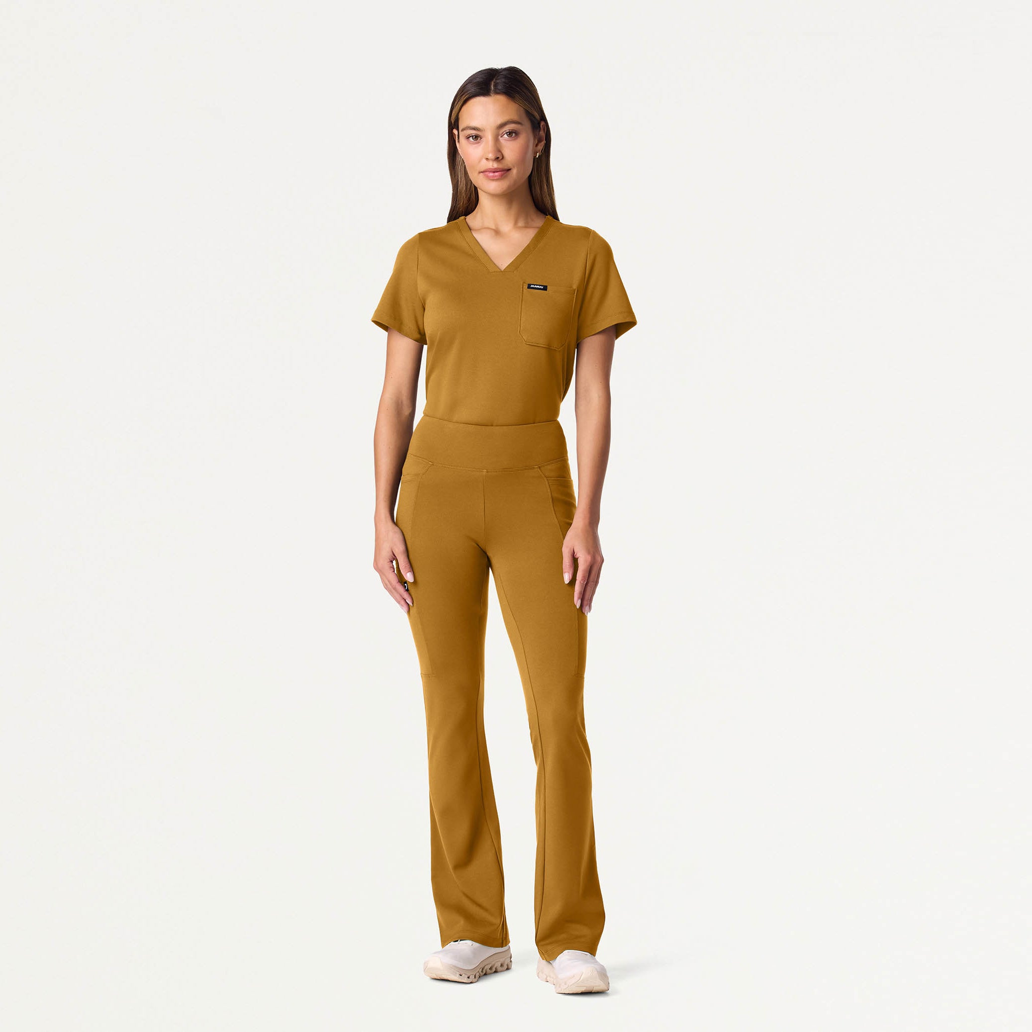 Rhena Slim UltraSOFT™ Scrub Top - Cider