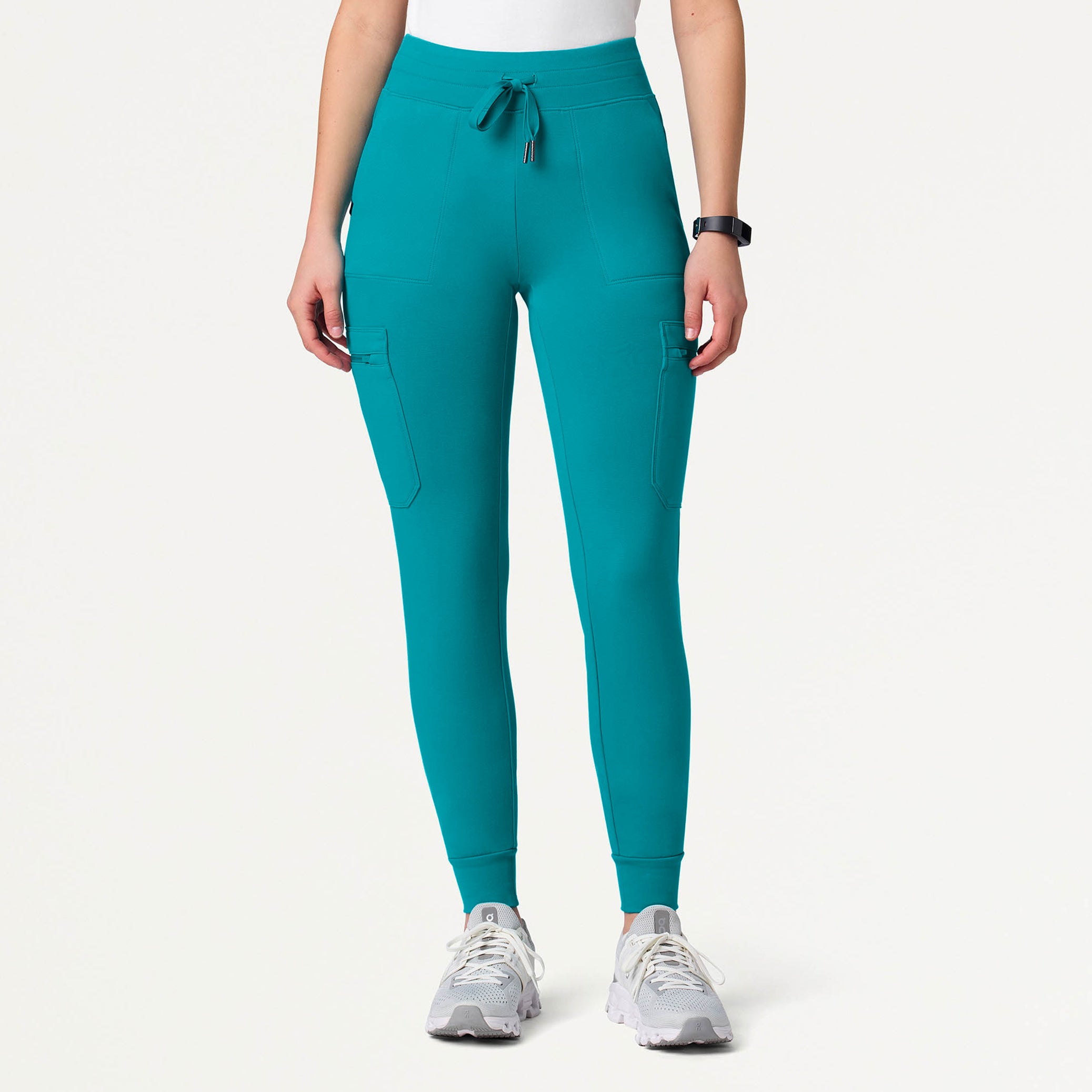 Kait 10-Pocket Skinny UltraSOFT Scrub Jogger - Teal