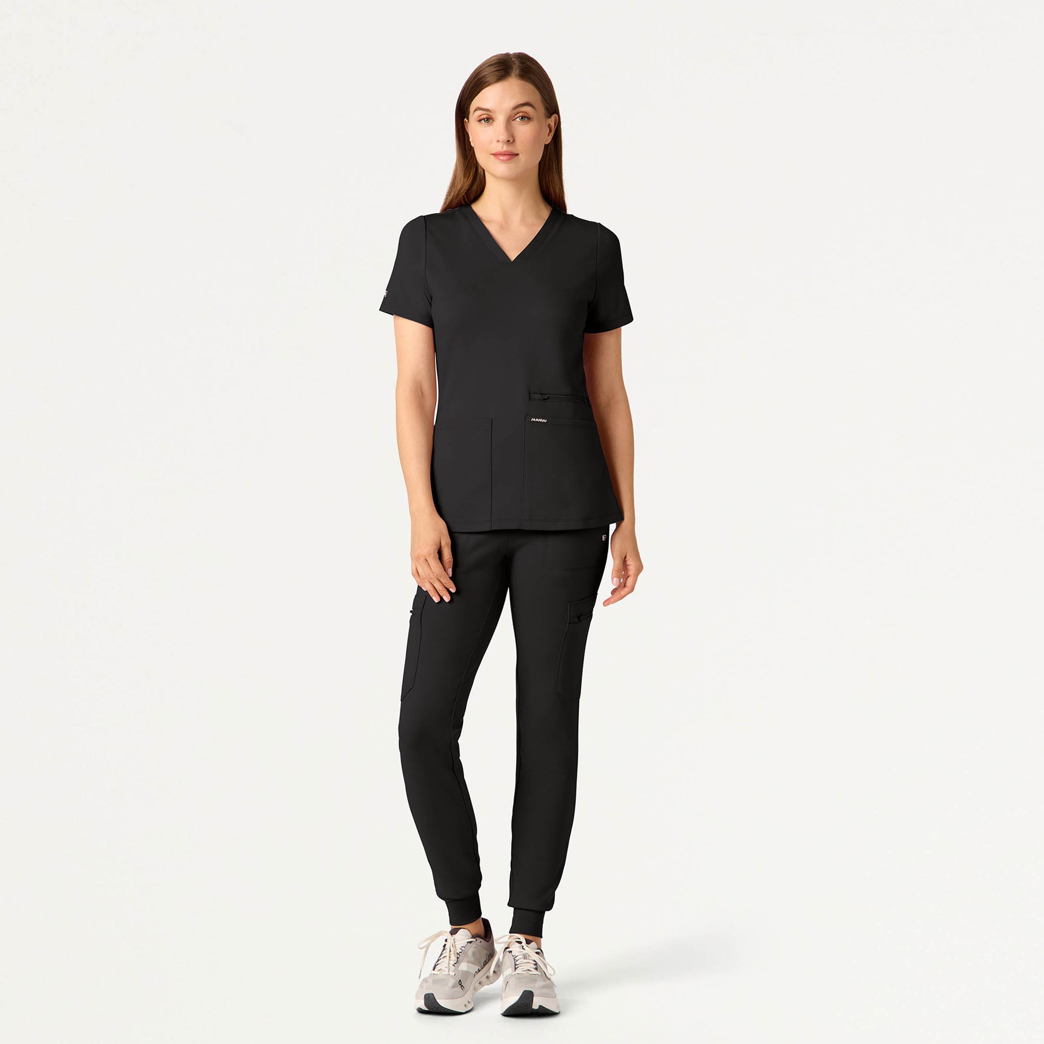 Kait 10-Pocket Skinny UltraSOFT™ Scrub Jogger - Charcoal