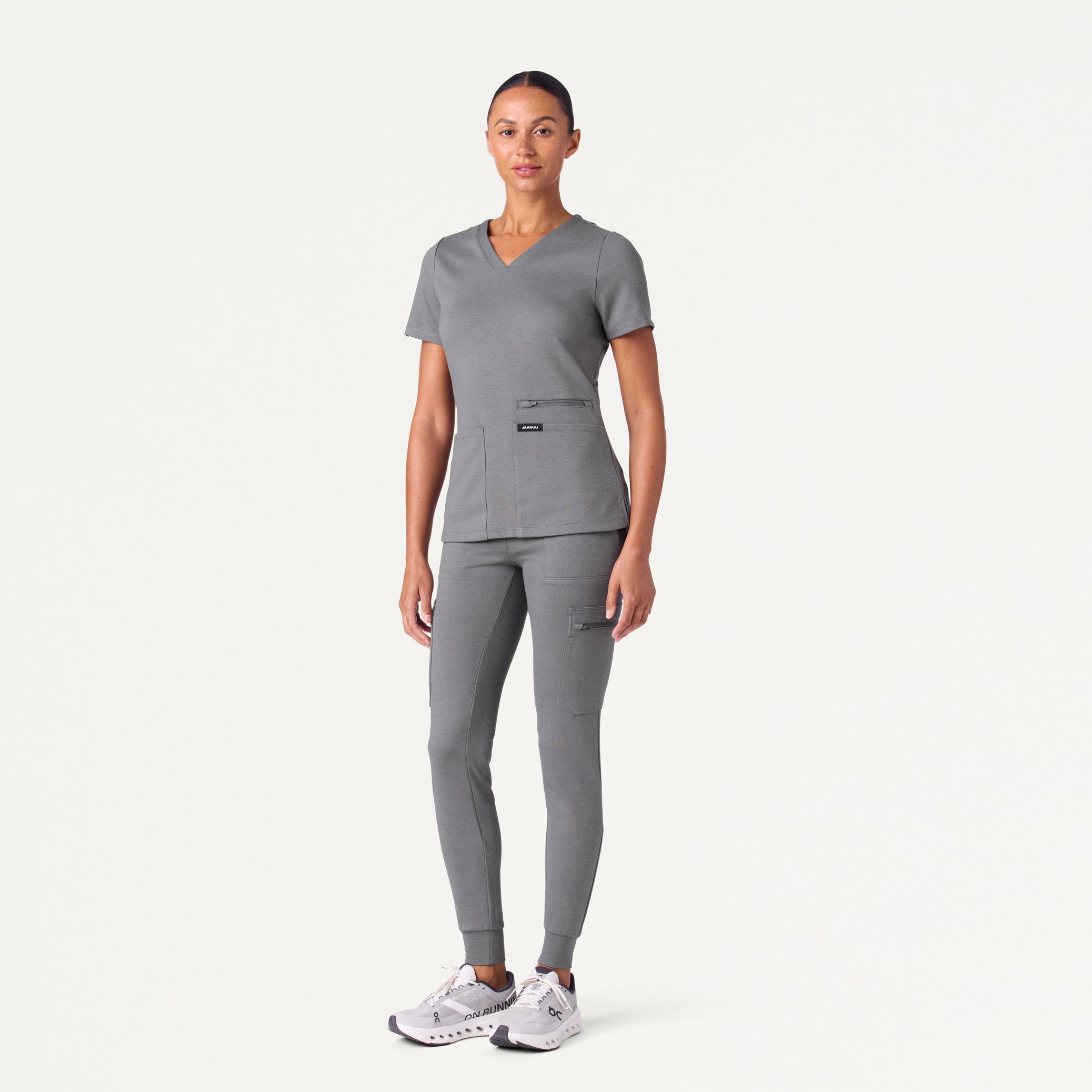 Kait 10-Pocket Skinny UltraSOFT™ Scrub Jogger - Graphite