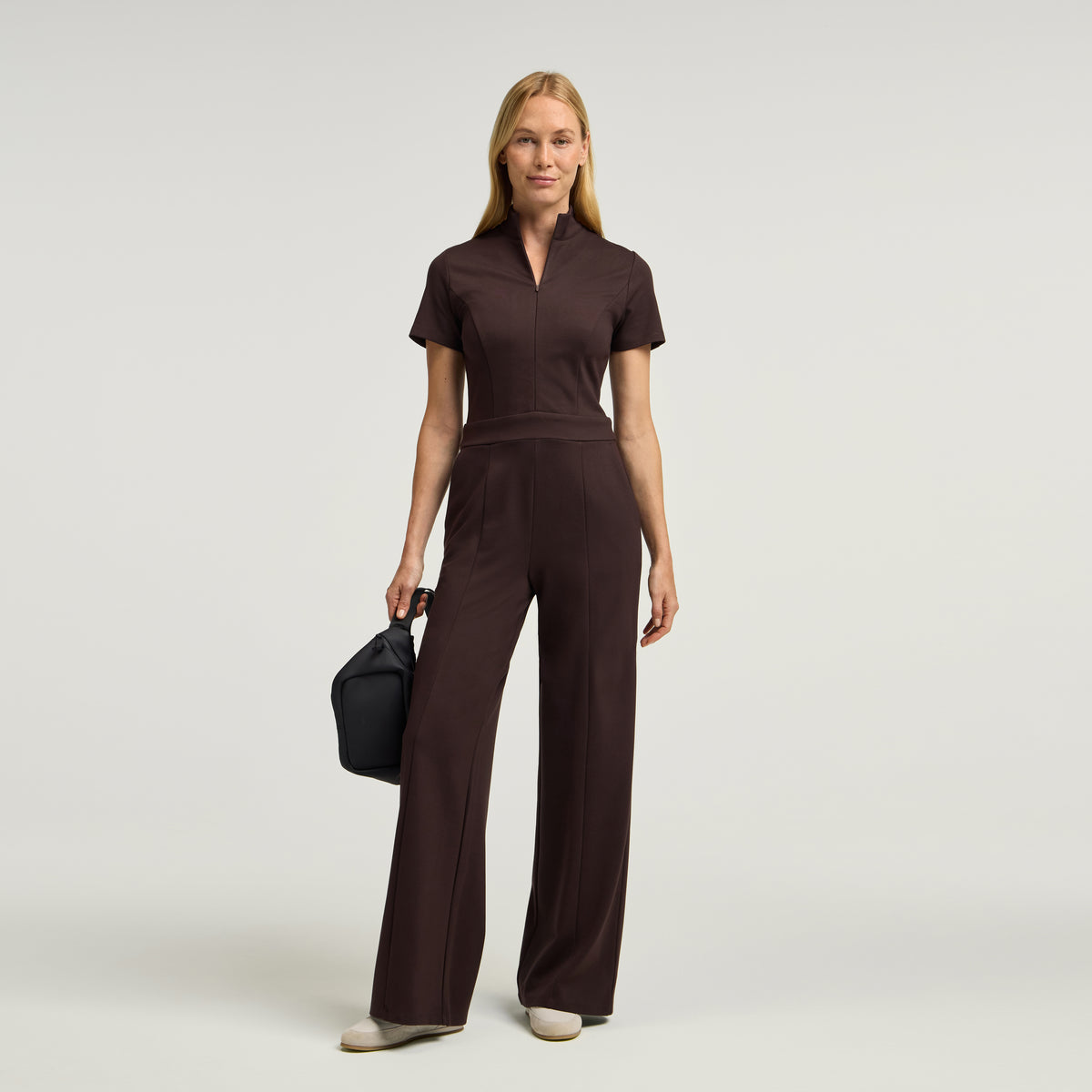 The UltraSOFT® Scrub Jumpsuit - Espresso