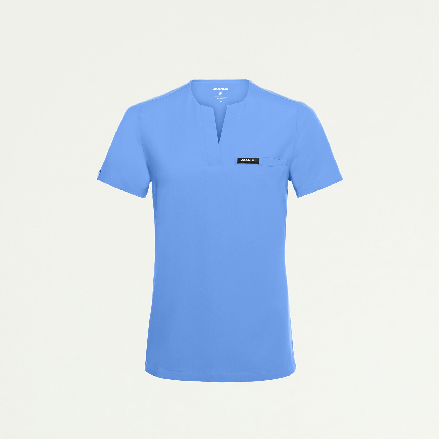 Andra Slim 1-Pocket Scrub Top - Ceil Blue - WOMEN'S TOPS - Jaanuu