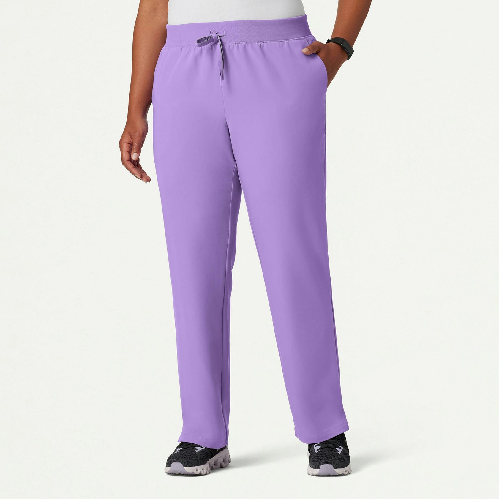 Xenos Essential Knit-Waist Scrub Pant - Lilac - WOMEN'S PANTS - Jaanuu