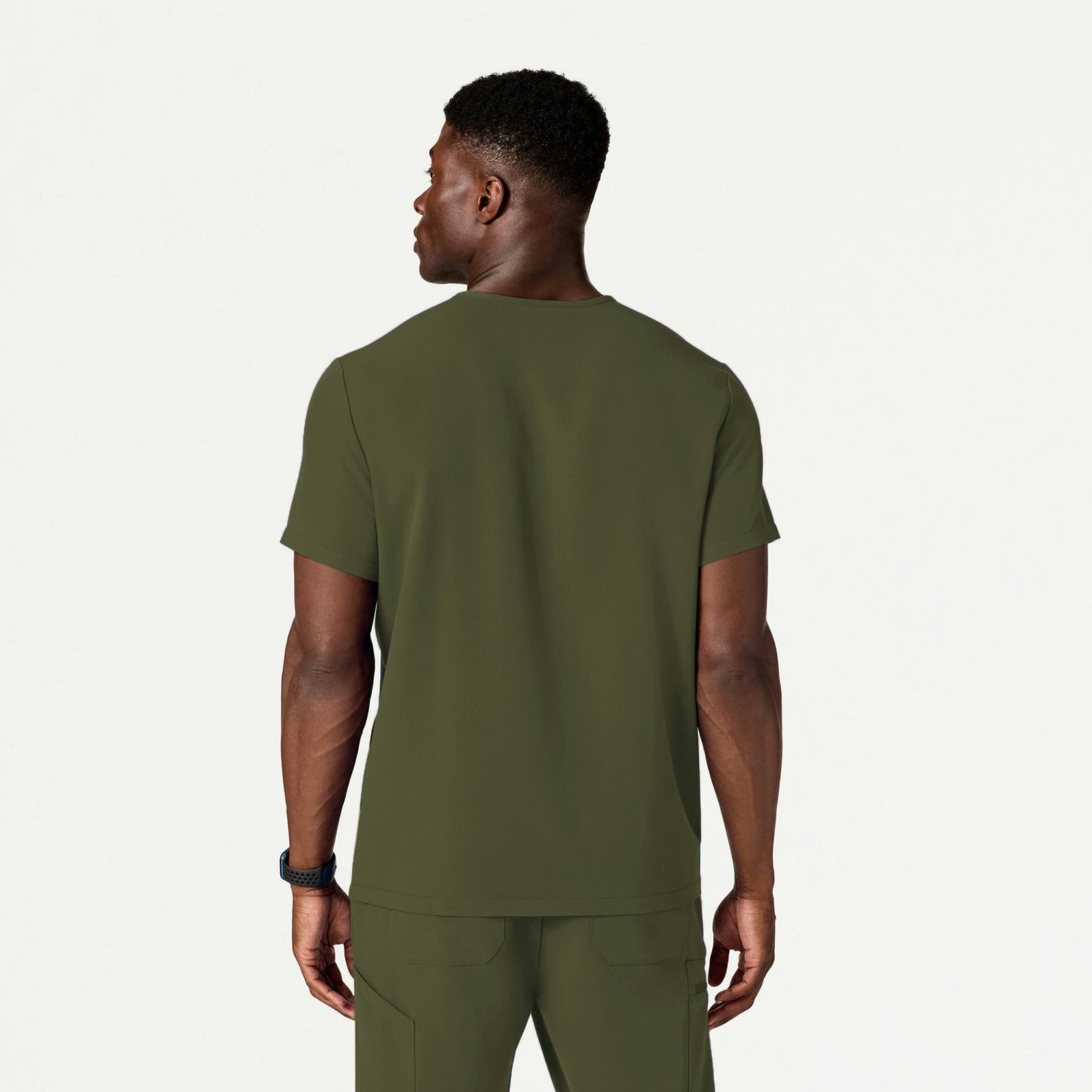 Platt 3-Pocket Scrub Top - Olive - MEN'S TOPS - Jaanuu