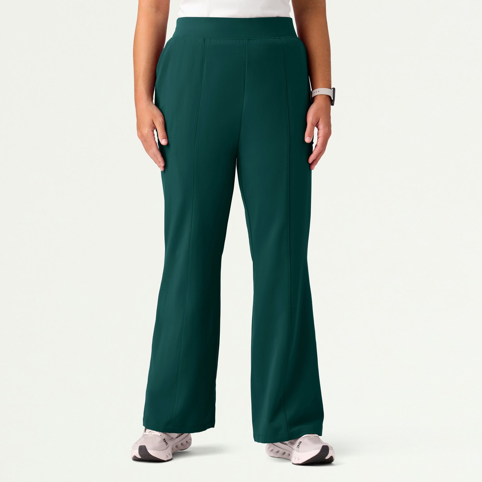 Harper Slim High Waisted Scrub Pant - Midnight Green - WOMEN'S PANTS - Jaanuu