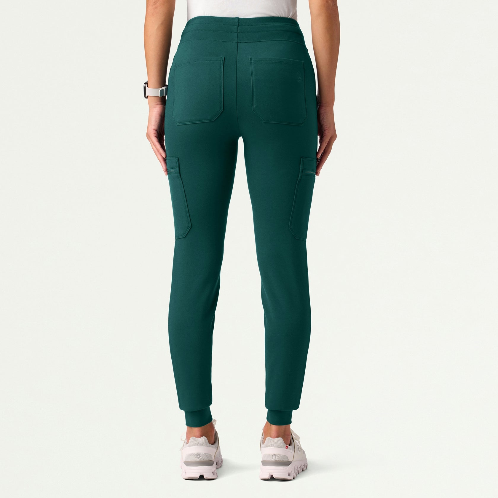 Abi 10-Pocket Skinny ULTRAsoft Scrub Jogger - Midnight Green - WOMEN'S PANTS - Jaanuu