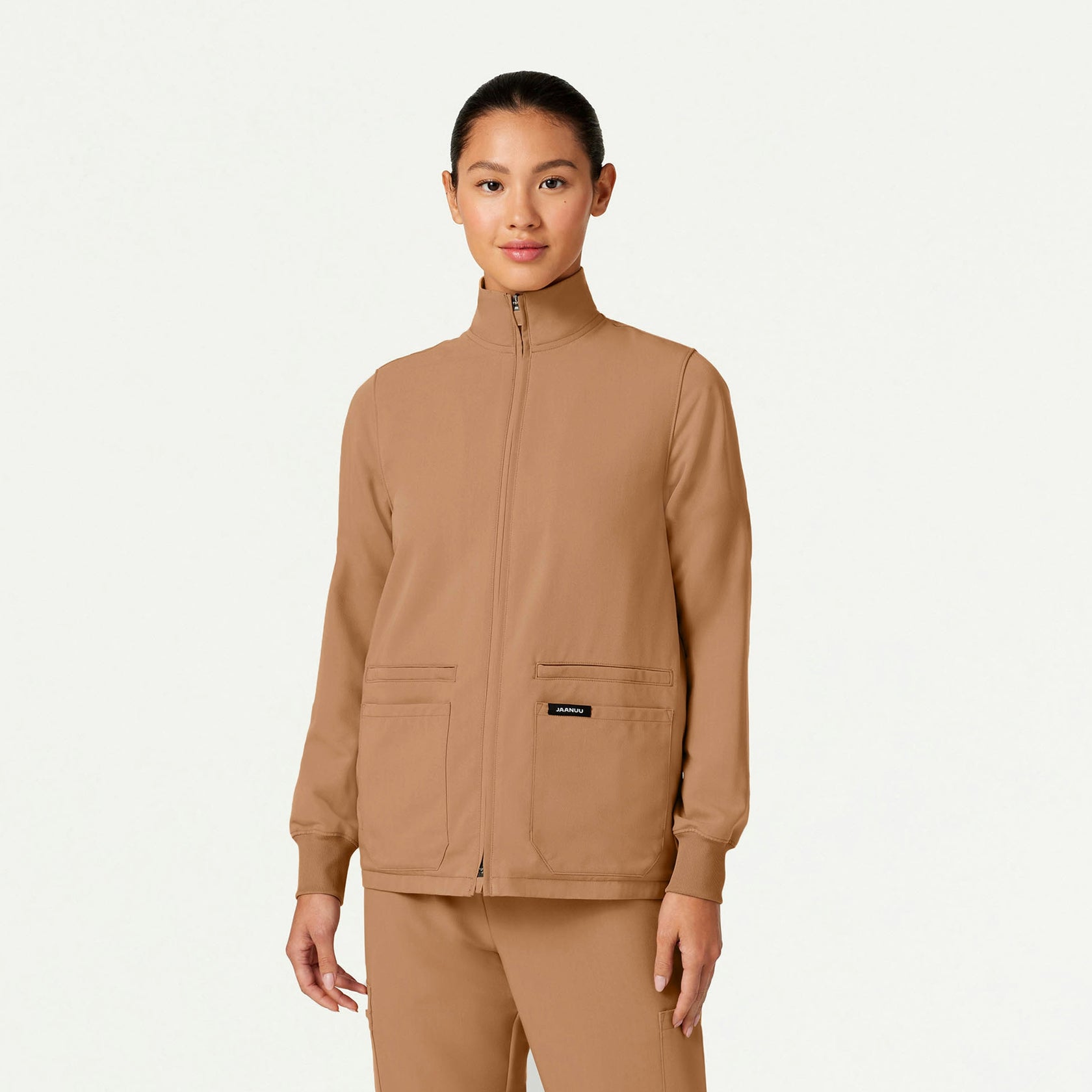 Ceri Essential 6-Pocket Scrub Jacket - Trench - WOMEN'S JACKETS - Jaanuu