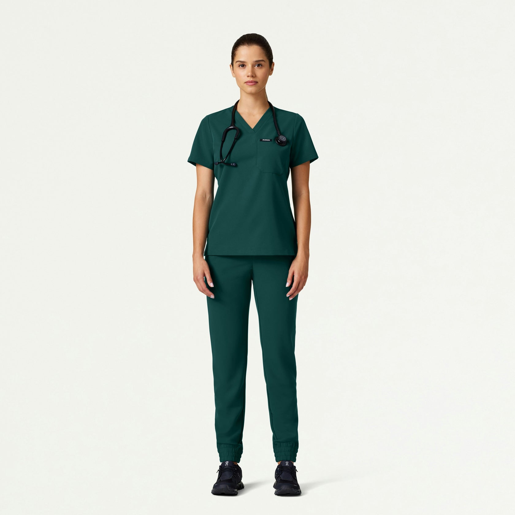 Jace Skinny On-the-Go Scrub Jogger - Midnight Green - WOMEN'S PANTS - Jaanuu