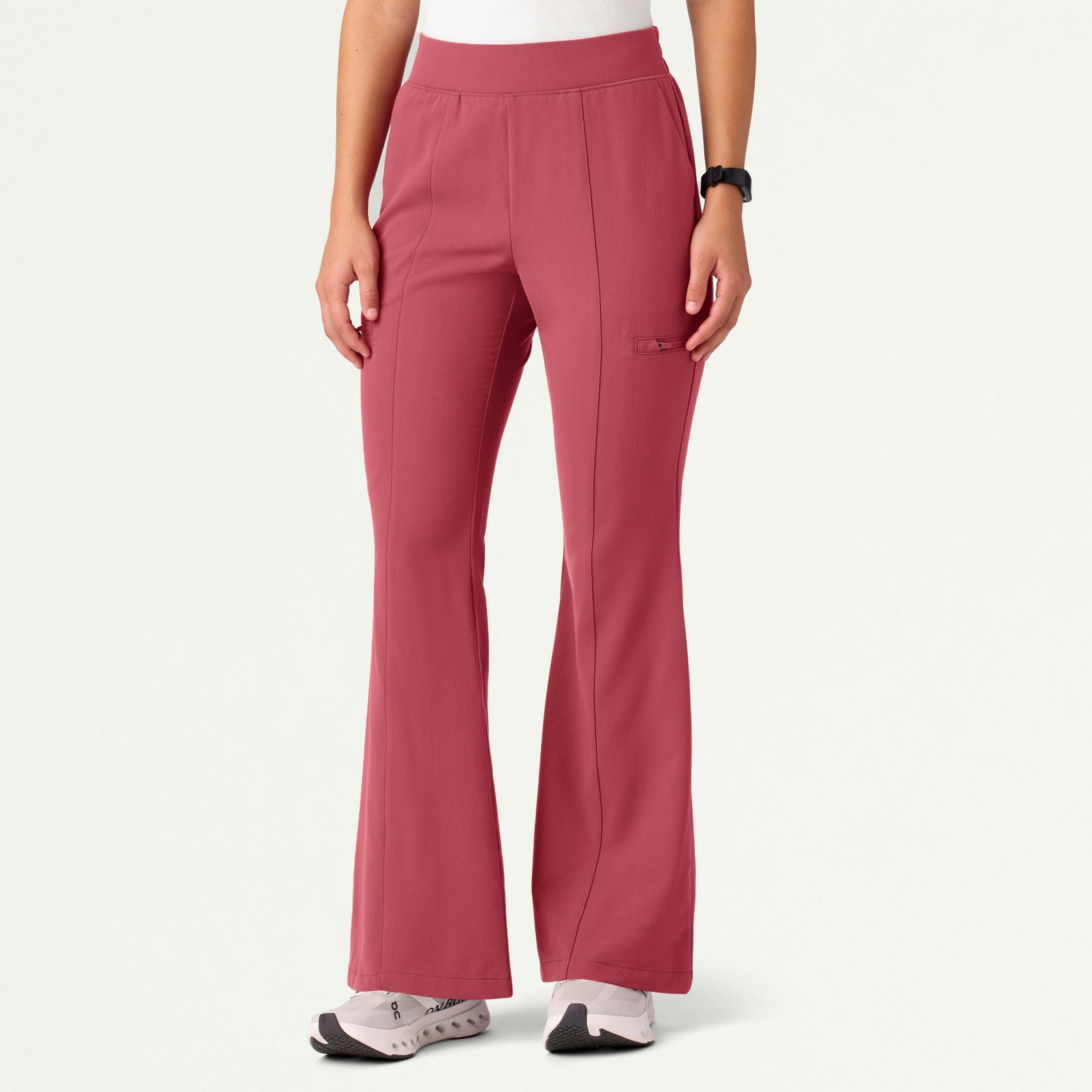Harper Slim High Waisted Scrub Pant - Mulberry - WOMEN'S PANTS - Jaanuu