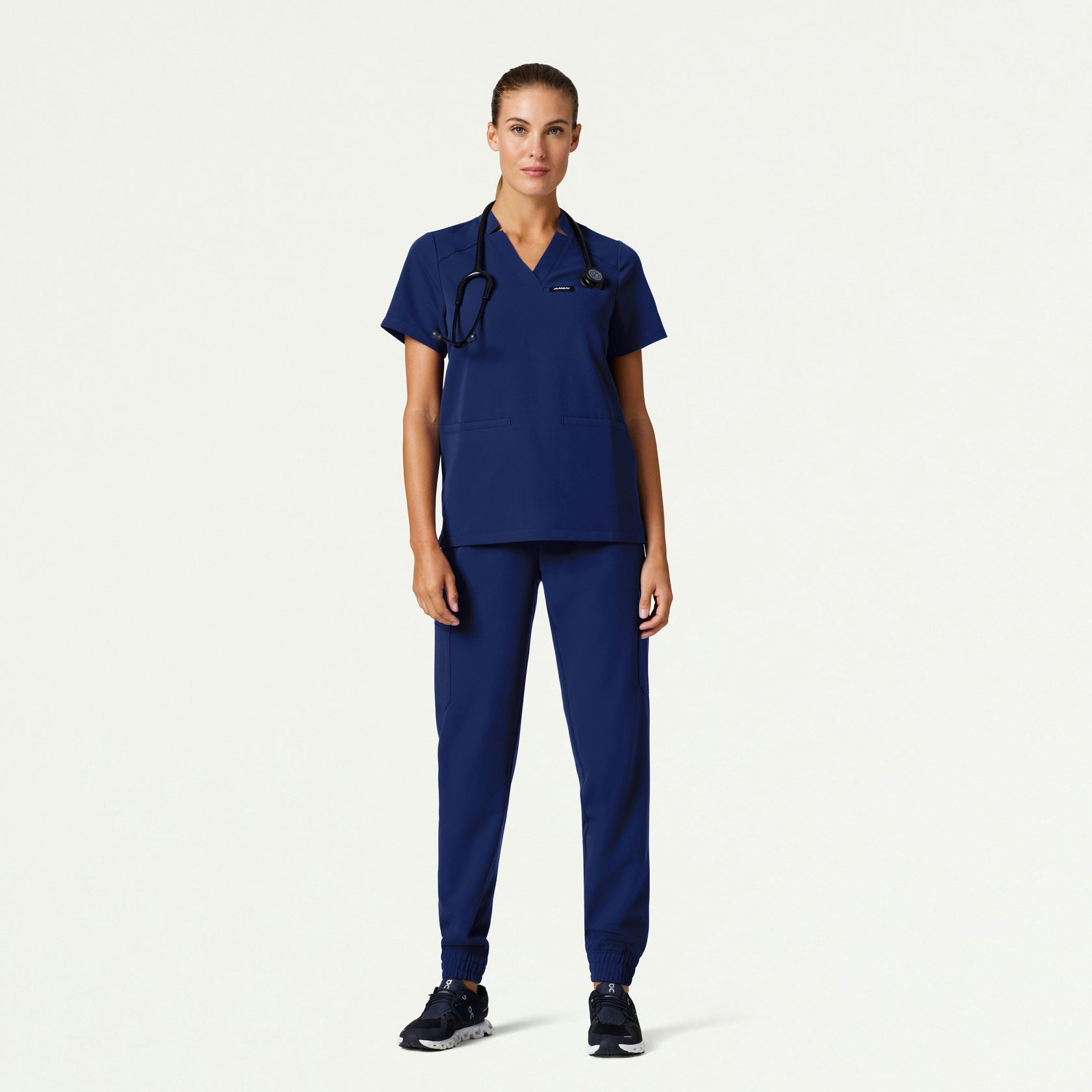 Neo Everyday Cargo Scrub Jogger - Navy Blue - WOMEN'S PANTS - Jaanuu