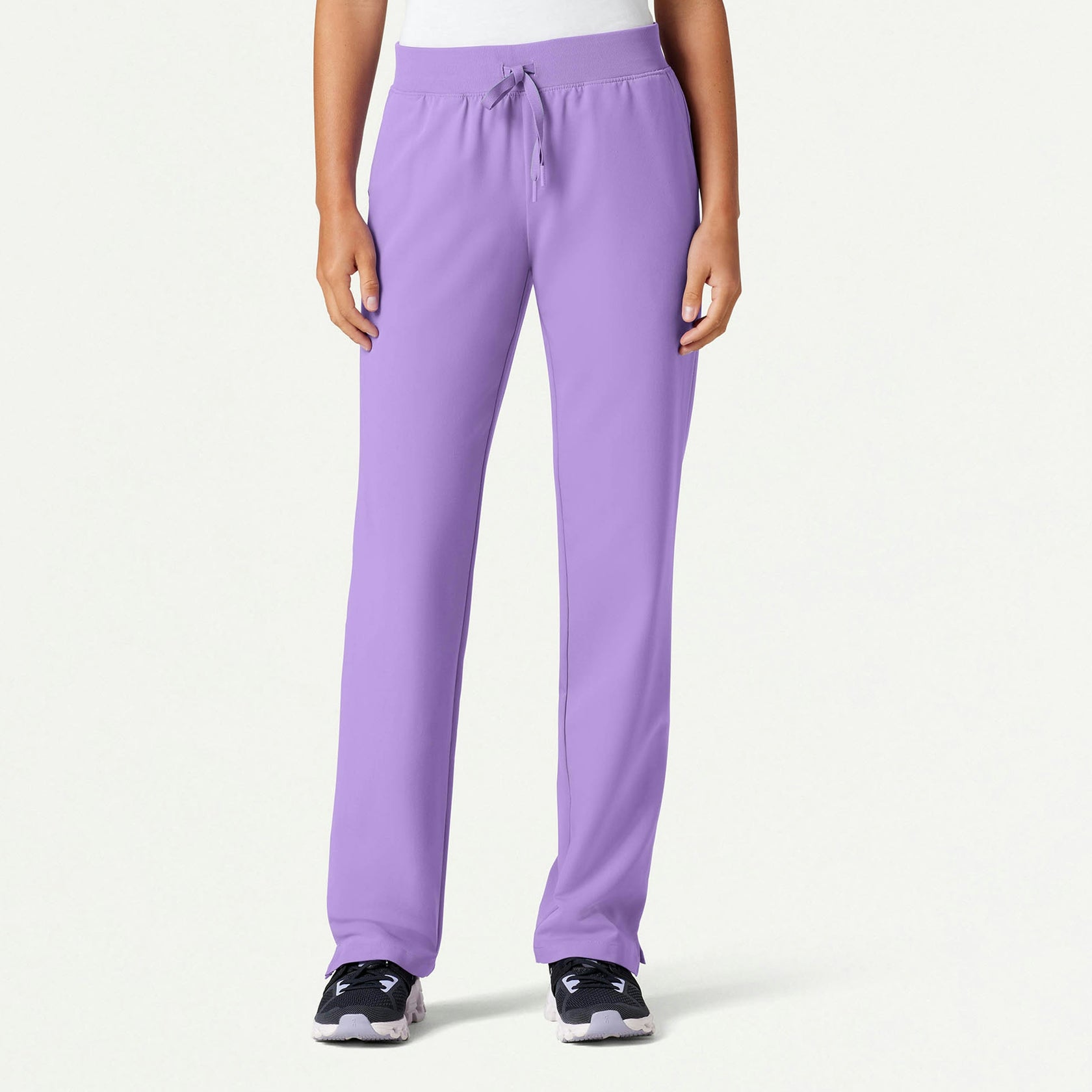 Xenos Essential Knit-Waist Scrub Pant - Lilac - WOMEN'S PANTS - Jaanuu
