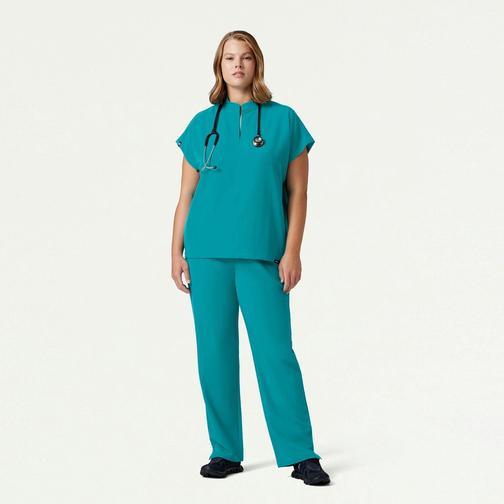 Kerr 365 High Waisted Scrub Pant - Aqua - WOMEN'S PANTS - Jaanuu