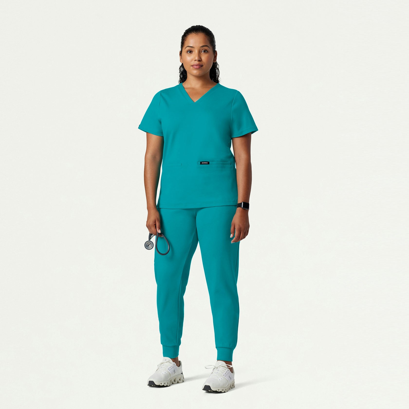 Rubi Slim ULTRAsoft Scrub Jogger - Aqua - WOMEN'S PANTS - Jaanuu