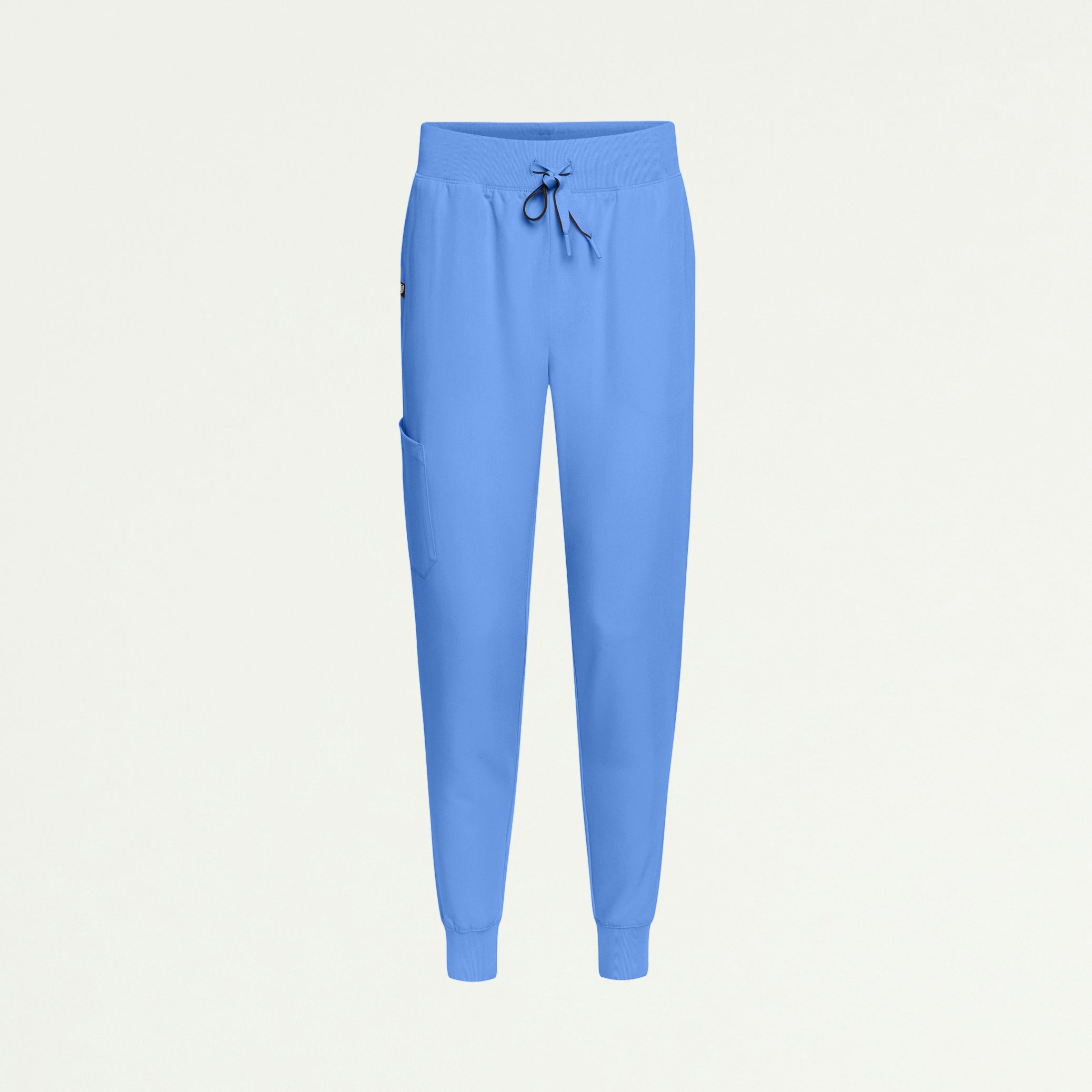 Silex Slim High Waisted Scrub Jogger - Ceil Blue - WOMEN'S PANTS - Jaanuu