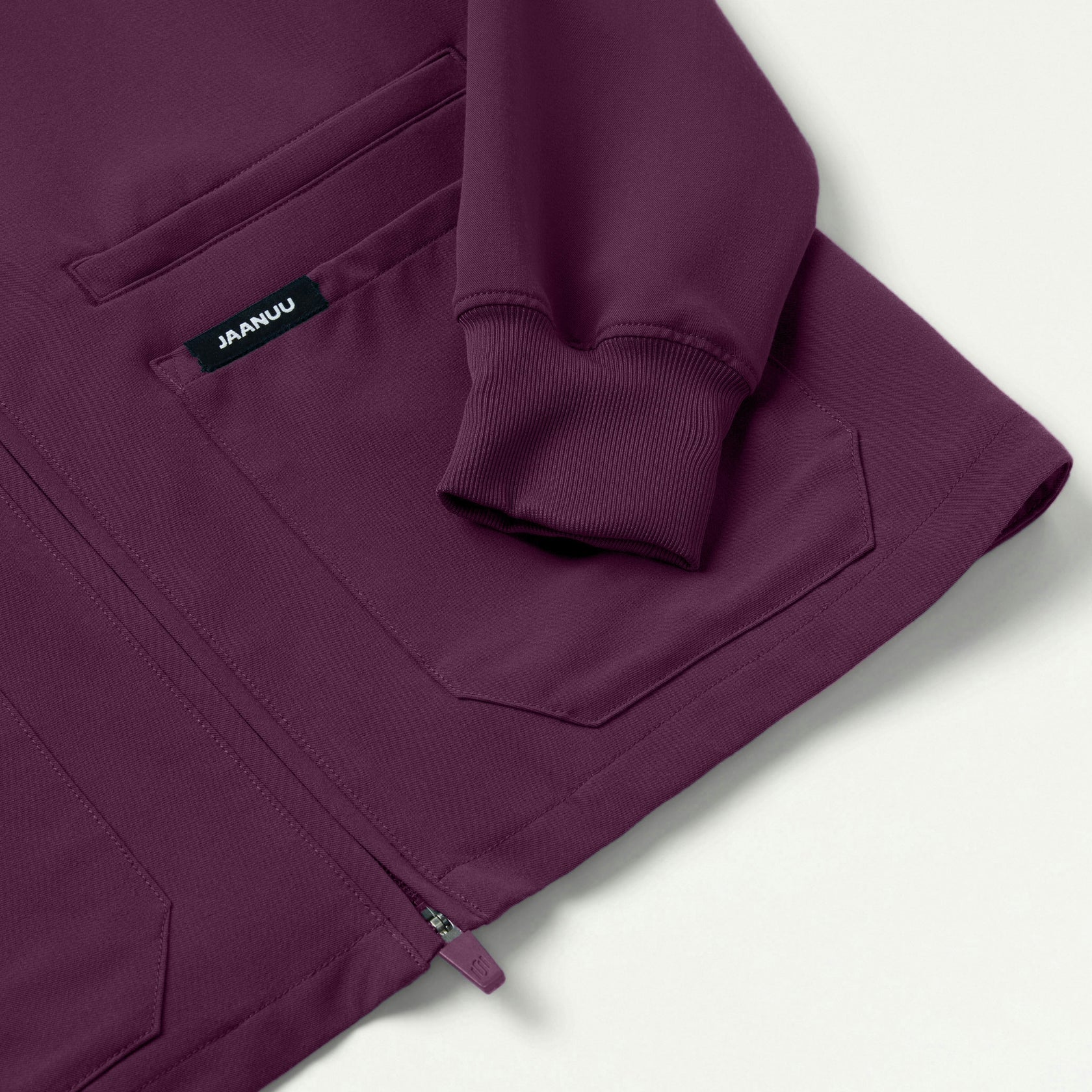 Ceri Essential 6-Pocket Scrub Jacket - Dark Amethyst - WOMEN'S JACKETS - Jaanuu