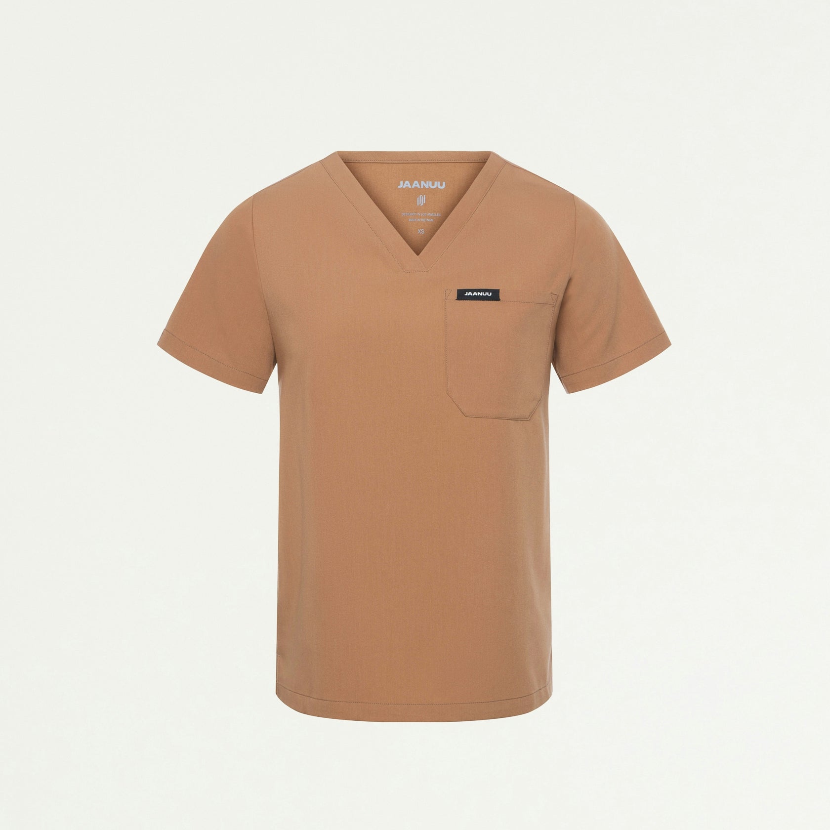 Rhena Essential 1-Pocket Scrub Top - Trench - WOMEN'S TOPS - Jaanuu