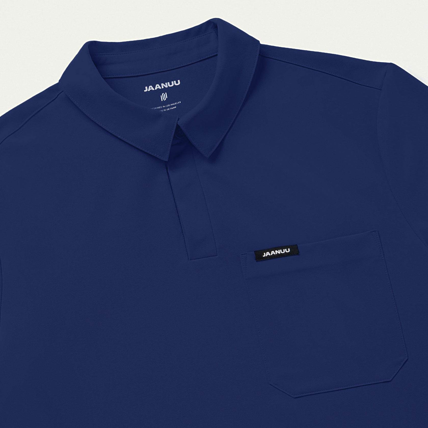 Axis Polo Scrub Top - Navy Blue - MEN'S TOPS - Jaanuu