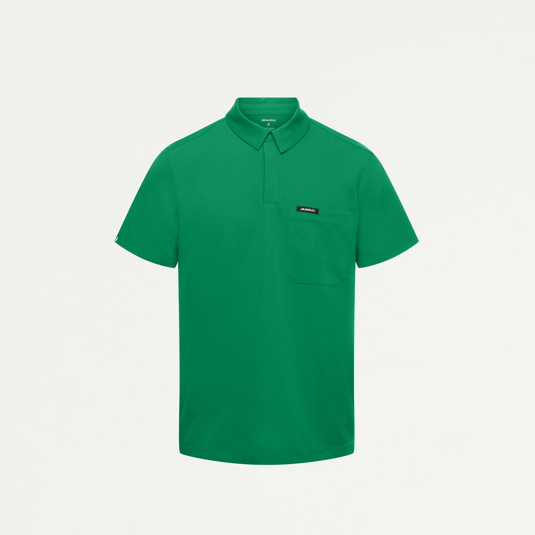 Axis Polo Scrub Top - Emerald Green - MEN'S TOPS - Jaanuu