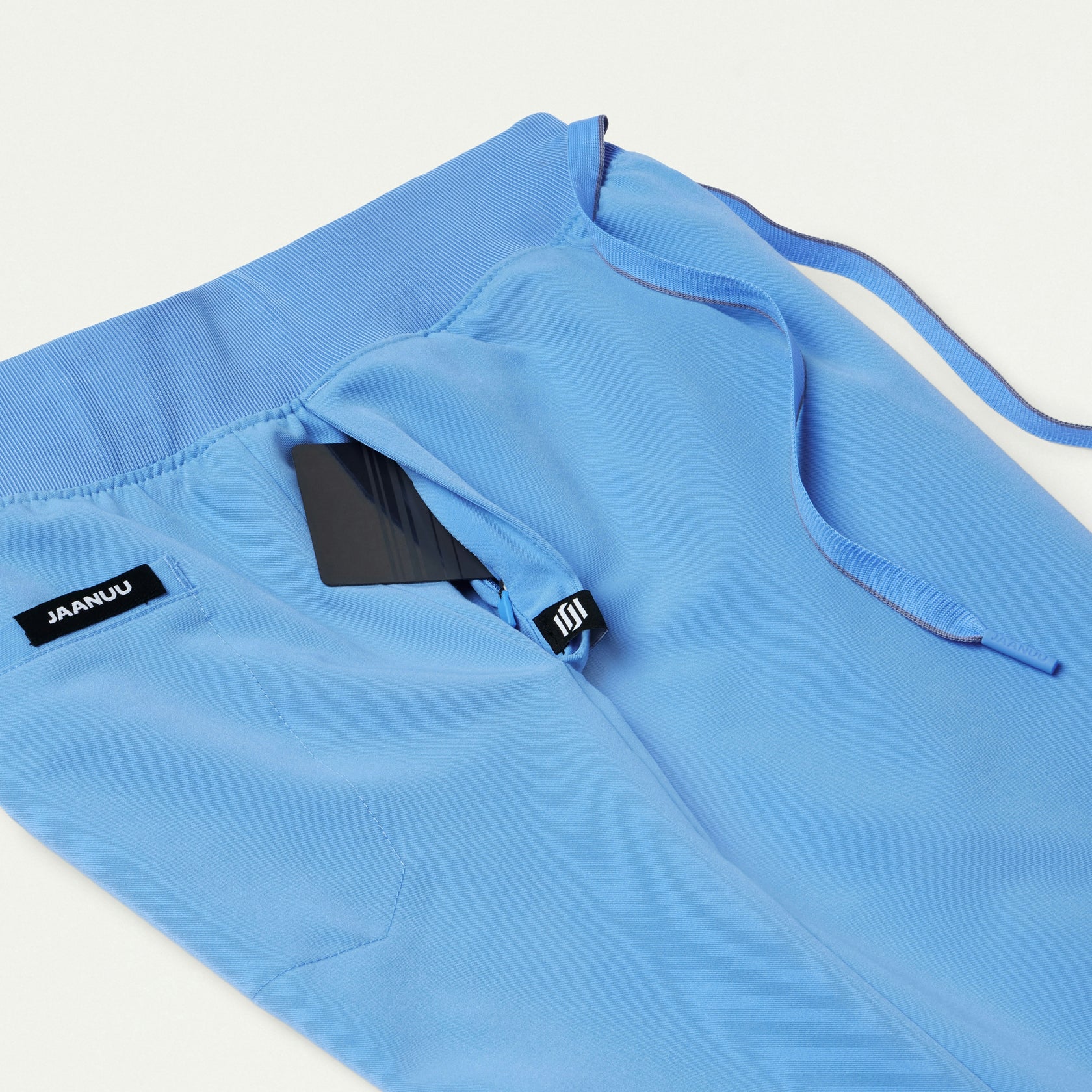 Xenos Essential Knit-Waist Scrub Pant - Sky Blue - WOMEN'S PANTS - Jaanuu