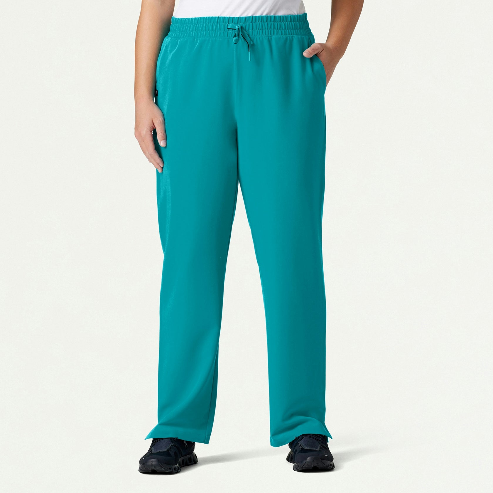 Kerr 365 High Waisted Scrub Pant - Aqua - WOMEN'S PANTS - Jaanuu