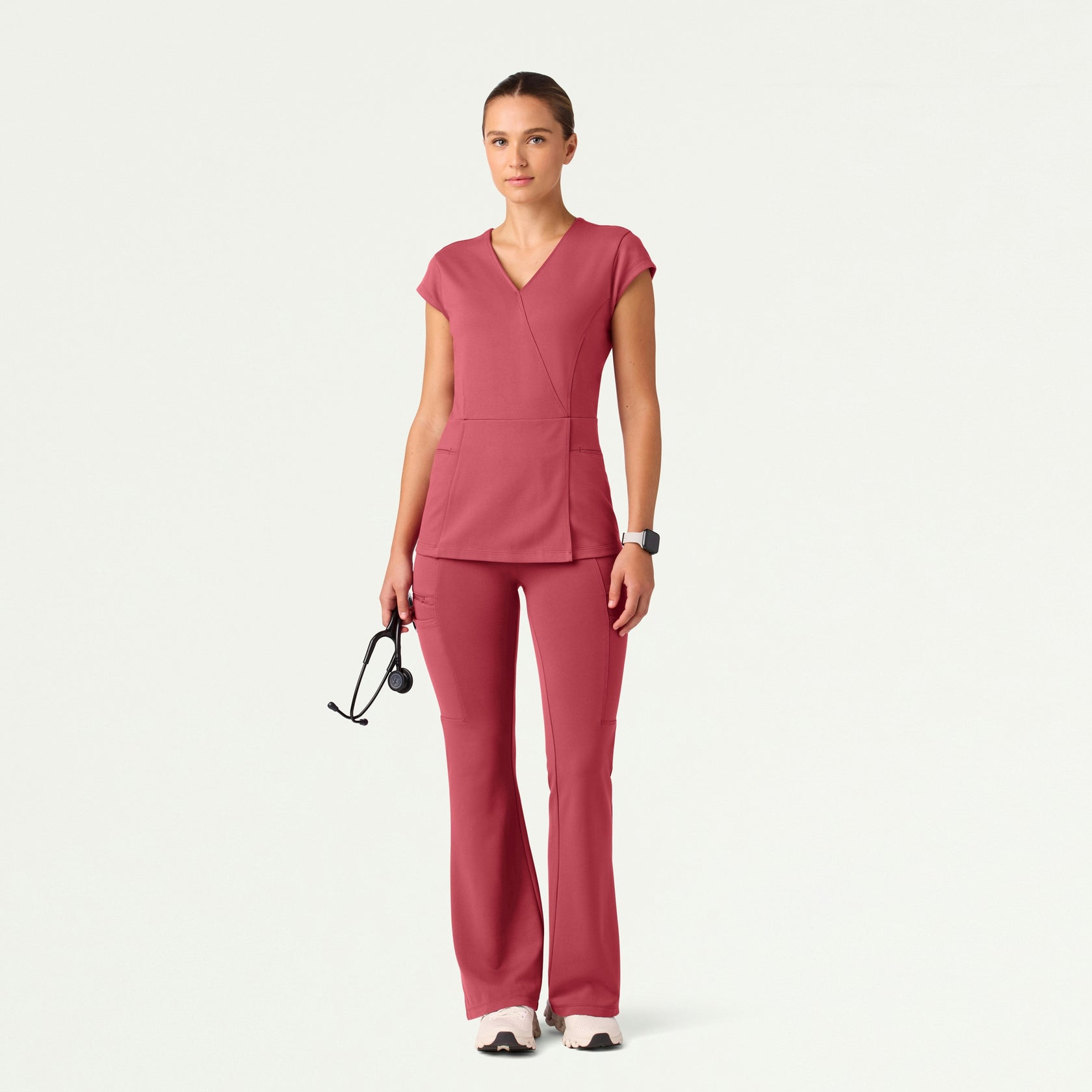 Mila ULTRAsoft Yoga Scrub Pant - Mulberry - WOMEN'S PANTS - Jaanuu
