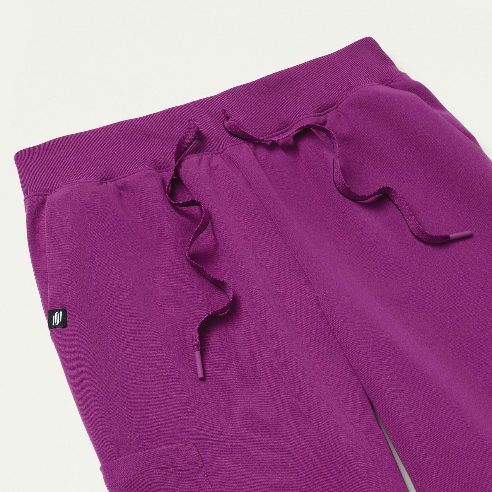 Silex Slim Knit-Waist Scrub Jogger - Vivid Purple - WOMEN'S PANTS - Jaanuu