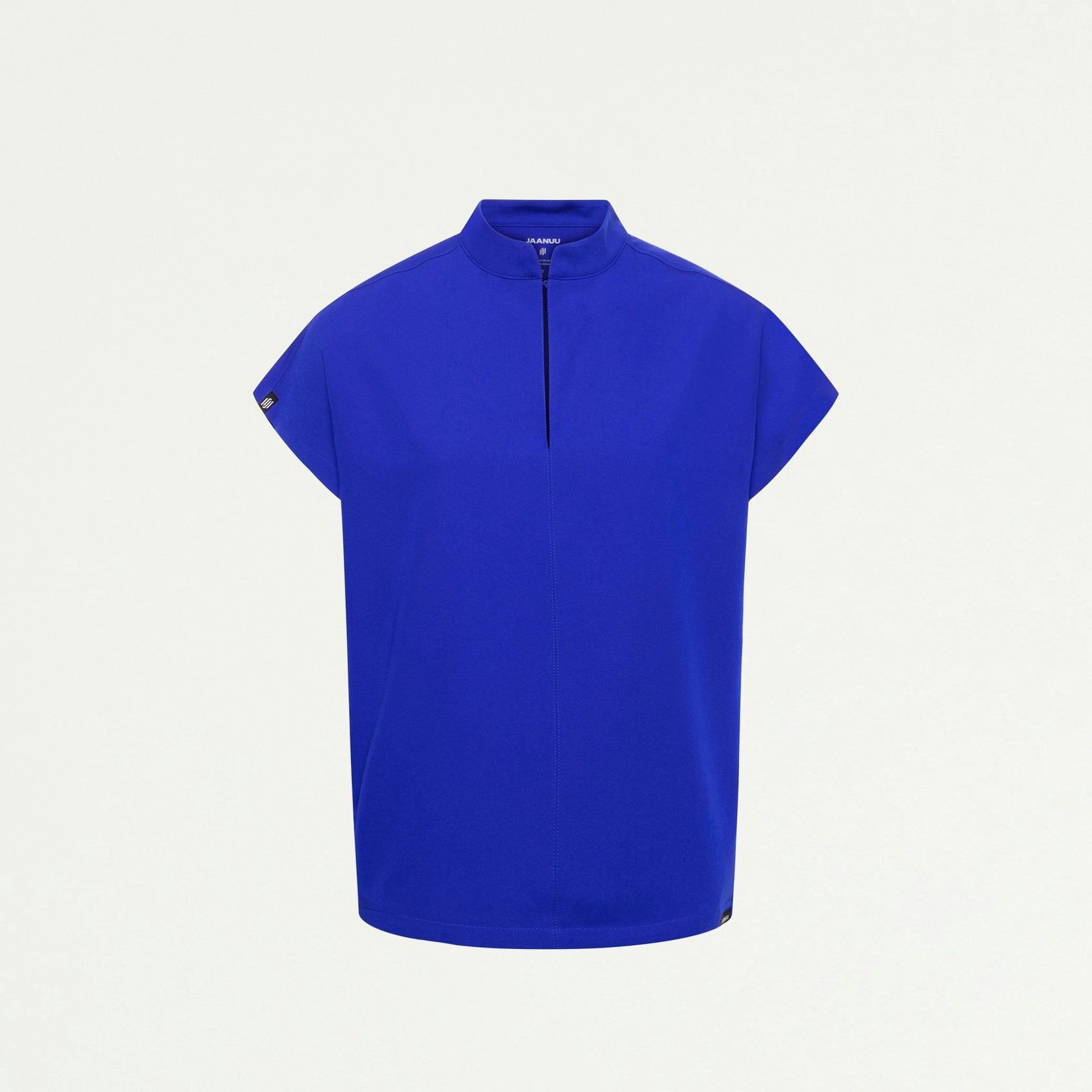 Aris Oversized 2-Pocket Scrub Top - Electric Blue - WOMEN'S TOPS - Jaanuu