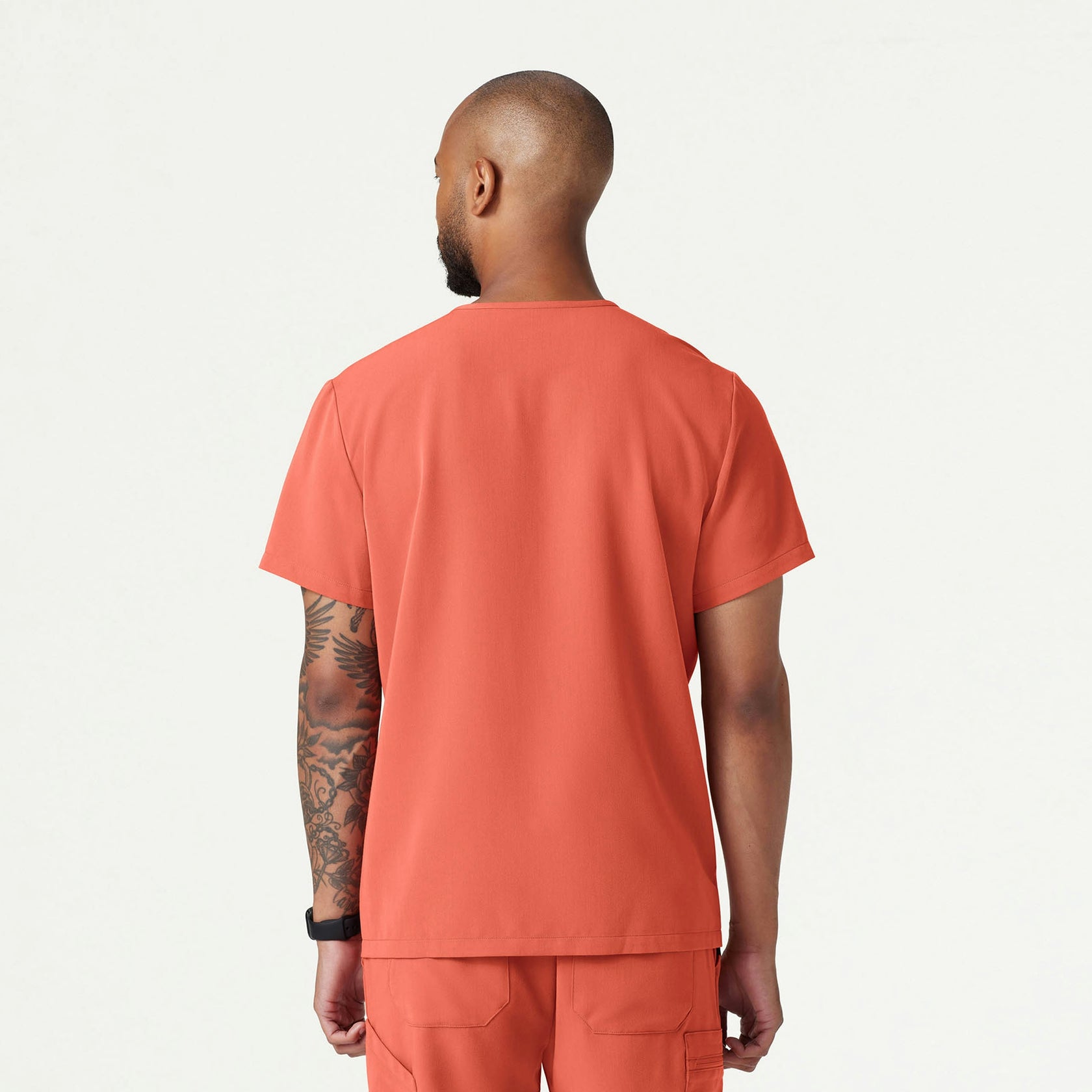 Platt 3-Pocket Scrub Top - Terra - MEN'S TOPS - Jaanuu