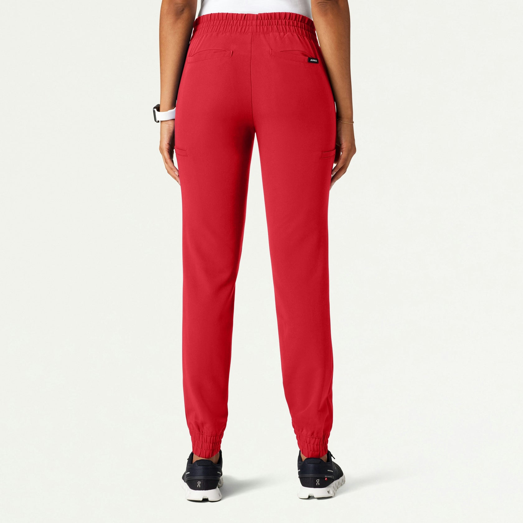 Jace Skinny On-the-Go Scrub Jogger - Brilliant Red - WOMEN'S PANTS - Jaanuu