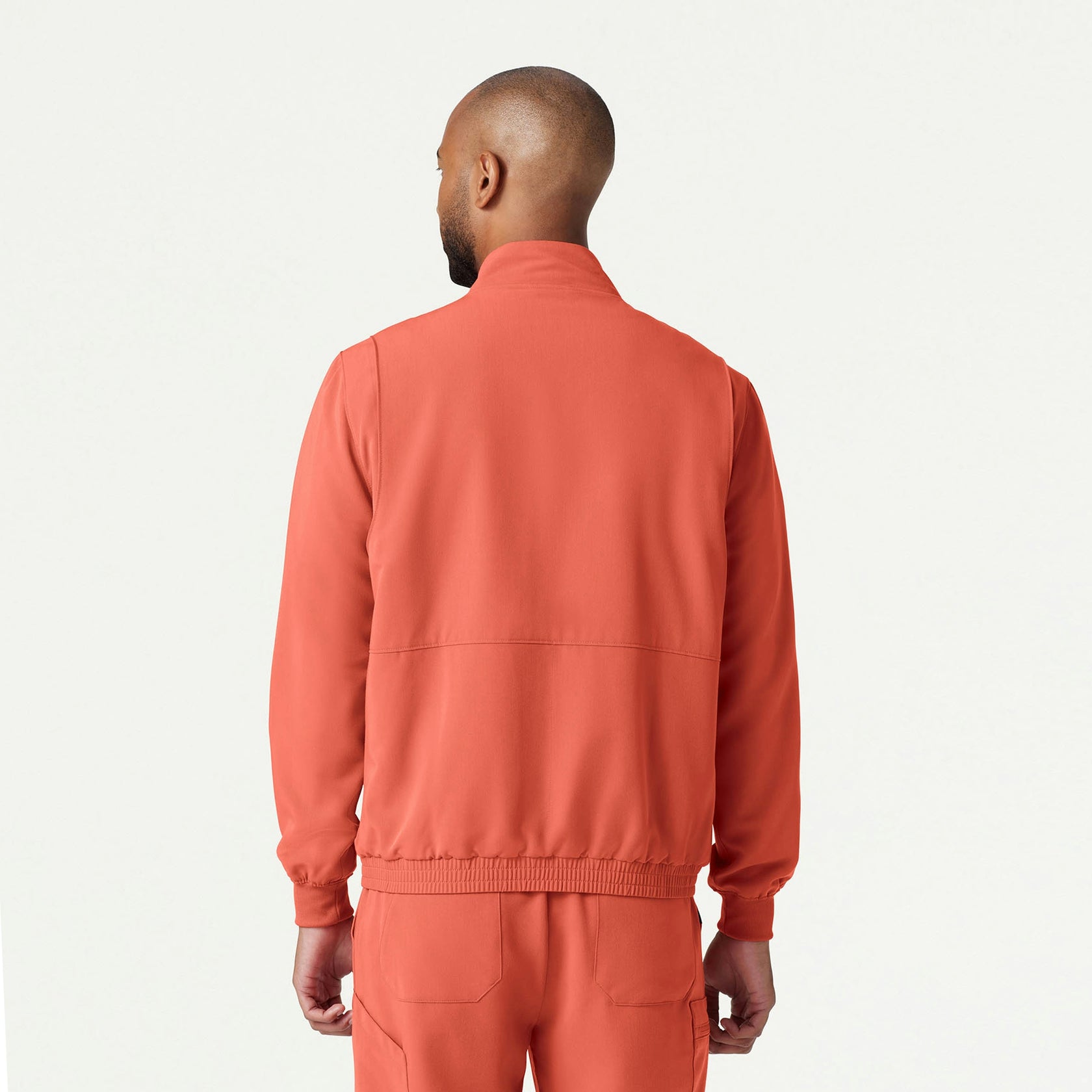 Wolfe Everyday 6-Pocket Scrub Jacket - Terra - MEN'S JACKETS - Jaanuu