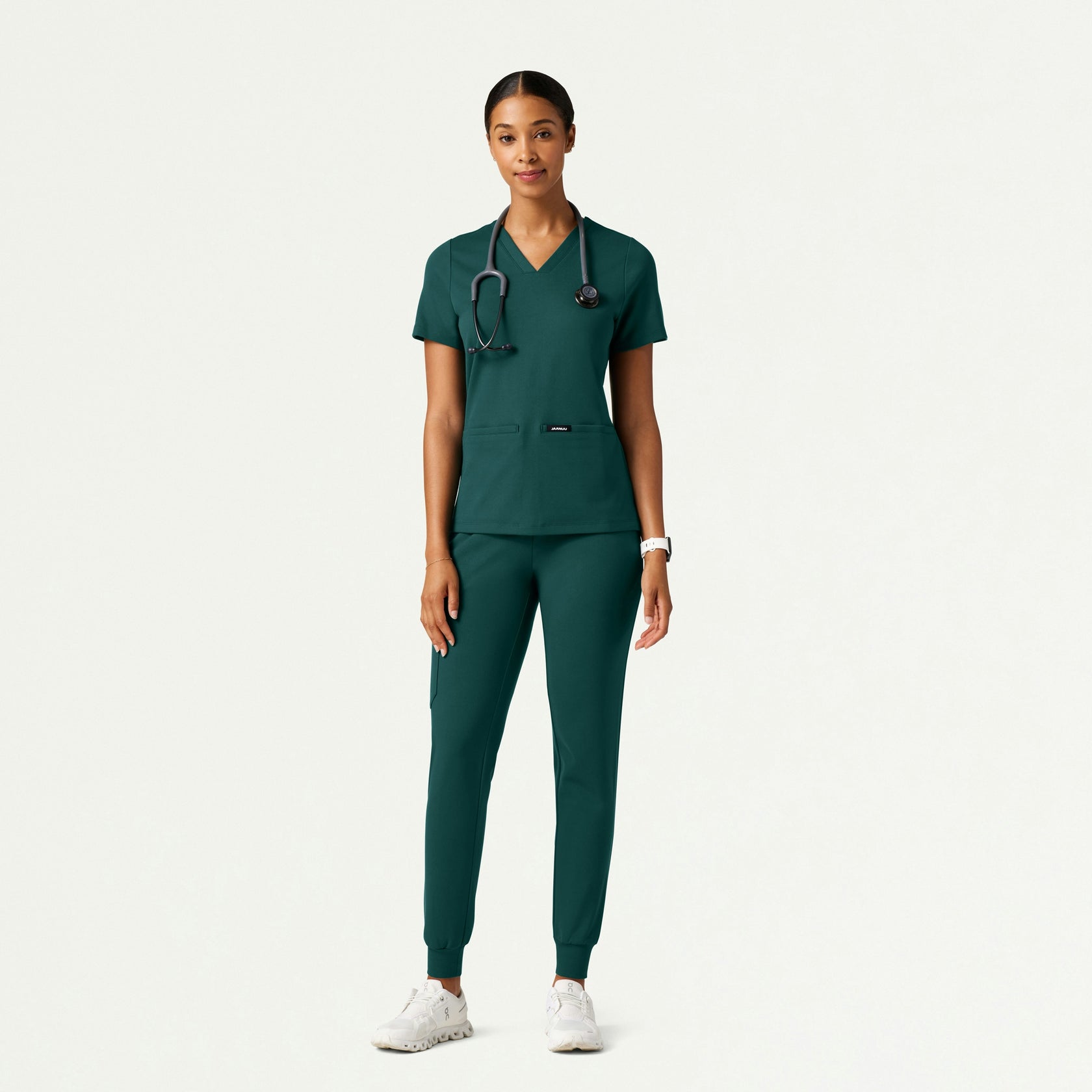 Rubi Slim ULTRAsoft Scrub Jogger - Midnight Green - WOMEN'S PANTS - Jaanuu