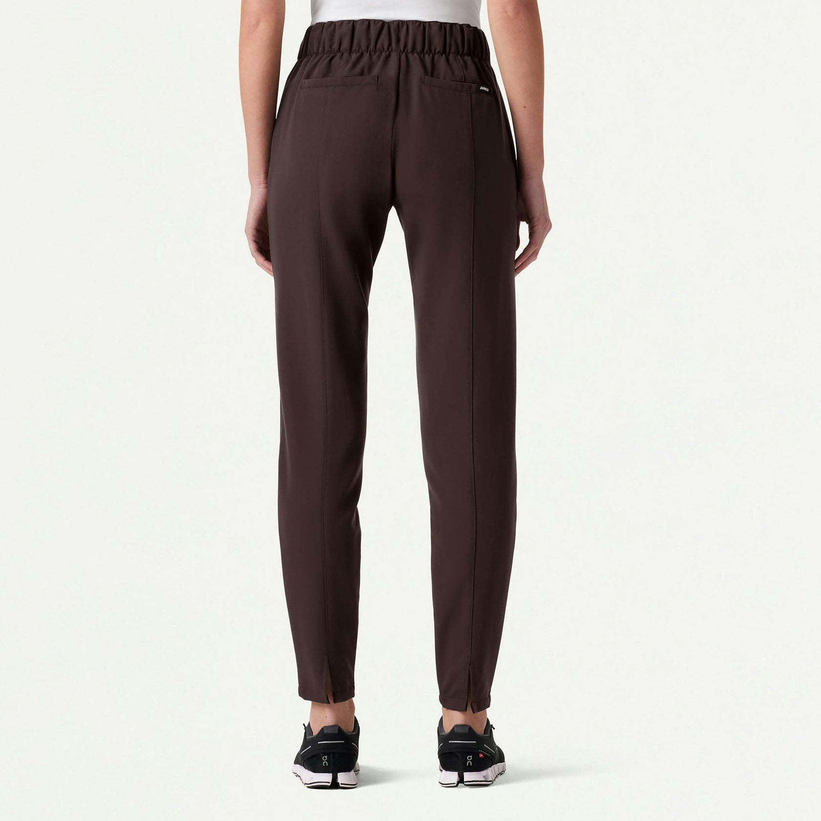 Lio Tapered 5-Pocket Scrub Pant - Espresso - WOMEN'S PANTS - Jaanuu
