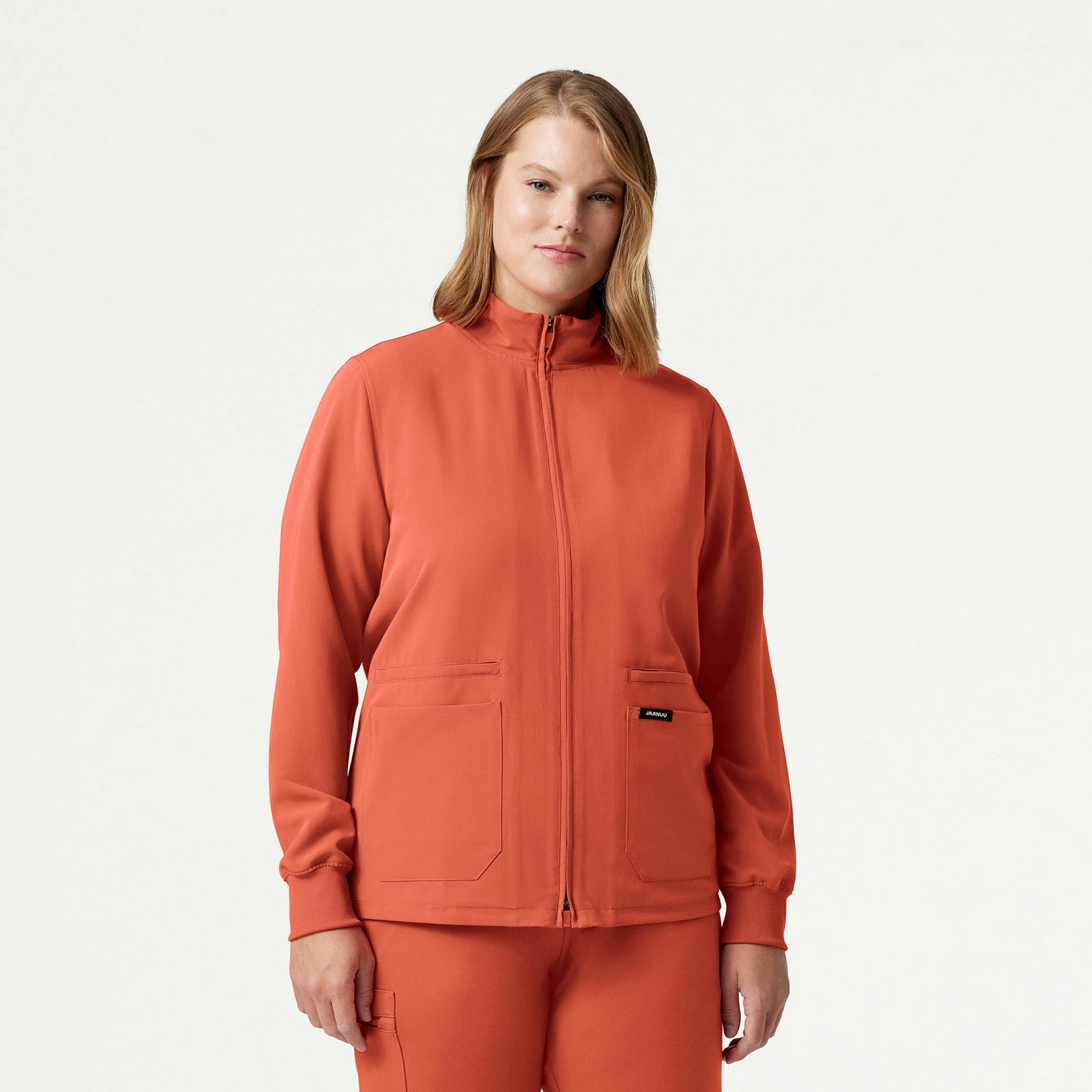 Ceri Essential 6-Pocket Scrub Jacket - Terra - WOMEN'S JACKETS - Jaanuu