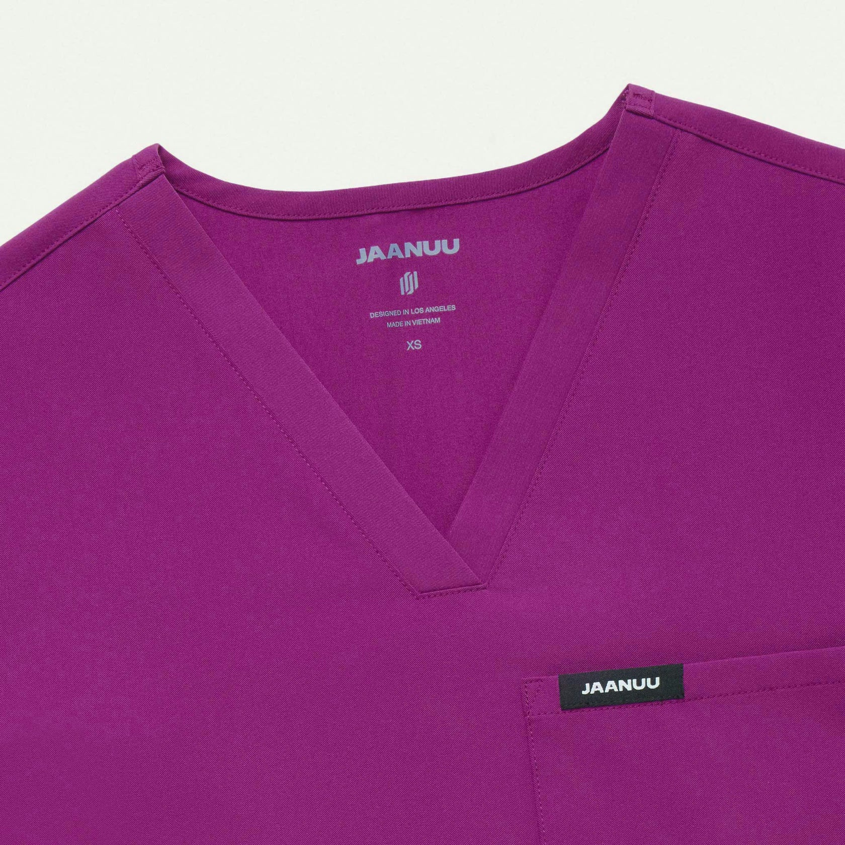 Rhena Slim Essential 1-Pocket Scrub Top - Vivid Purple - WOMEN'S TOPS - Jaanuu