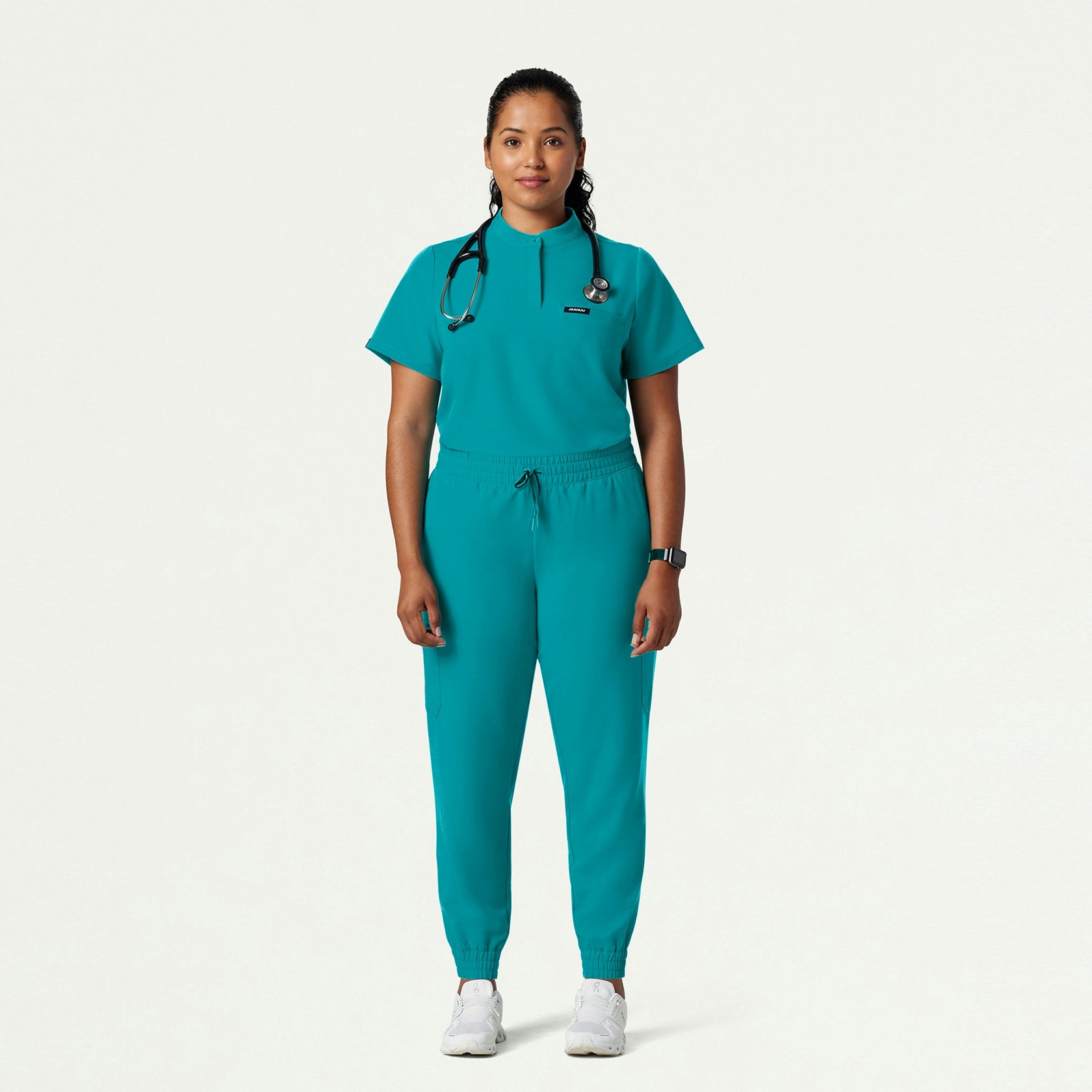 Neo Everyday Cargo Scrub Jogger - Aqua - WOMEN'S PANTS - Jaanuu