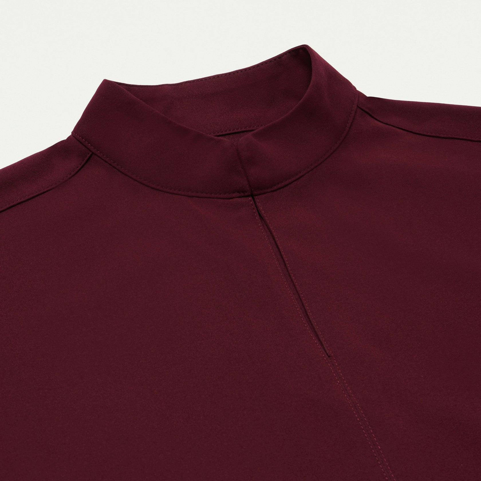 Aris Oversized 2-Pocket Scrub Top - Burgundy - WOMEN'S TOPS - Jaanuu