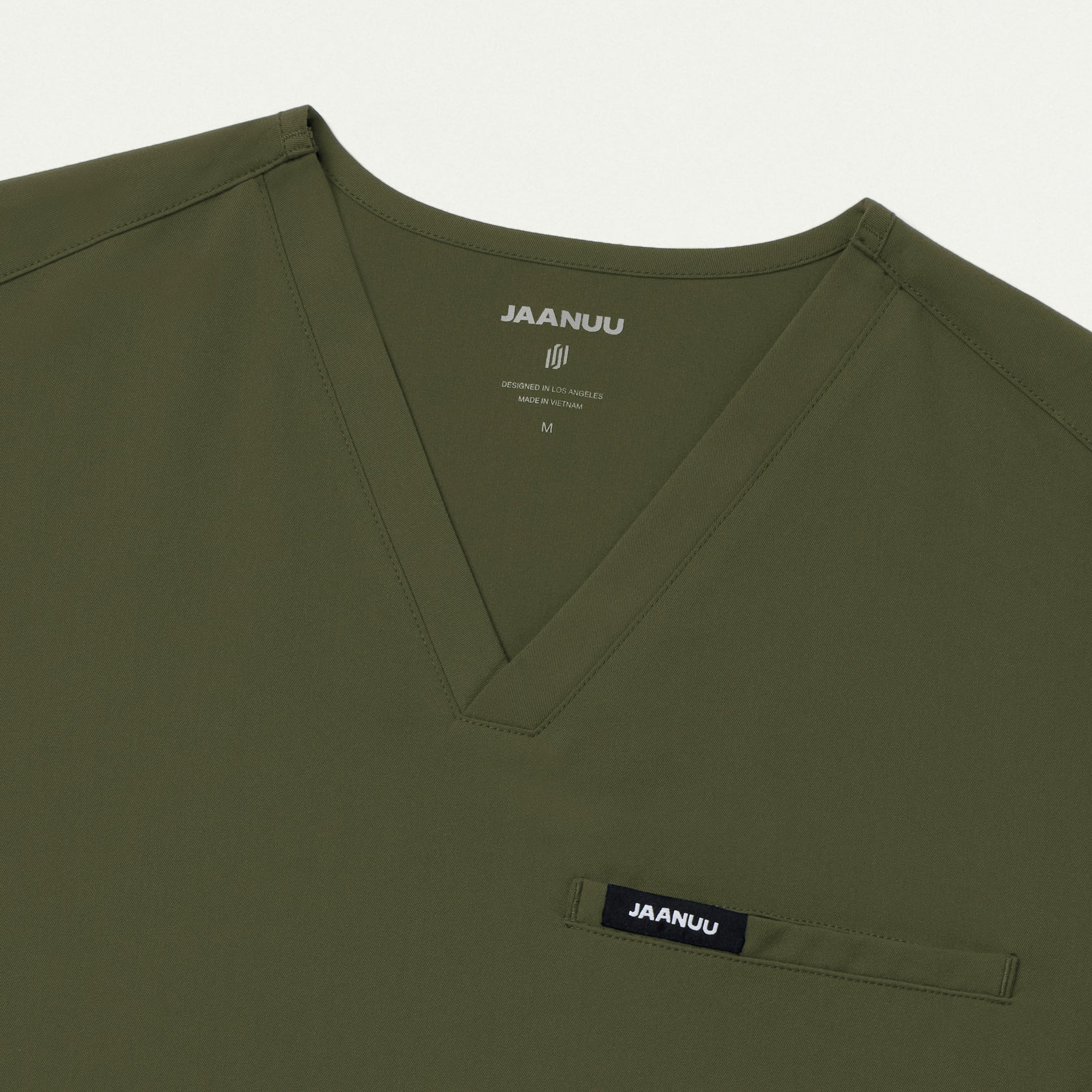 Platt 3-Pocket Scrub Top - Olive - MEN'S TOPS - Jaanuu
