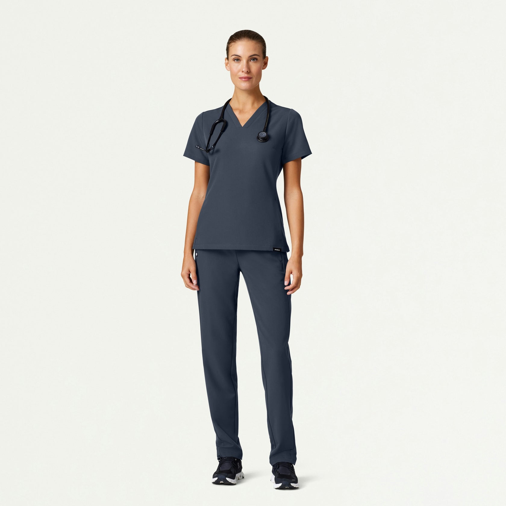 Effie Slim 6-Pocket Scrub Pant - Carbon Gray - WOMEN'S PANTS - Jaanuu