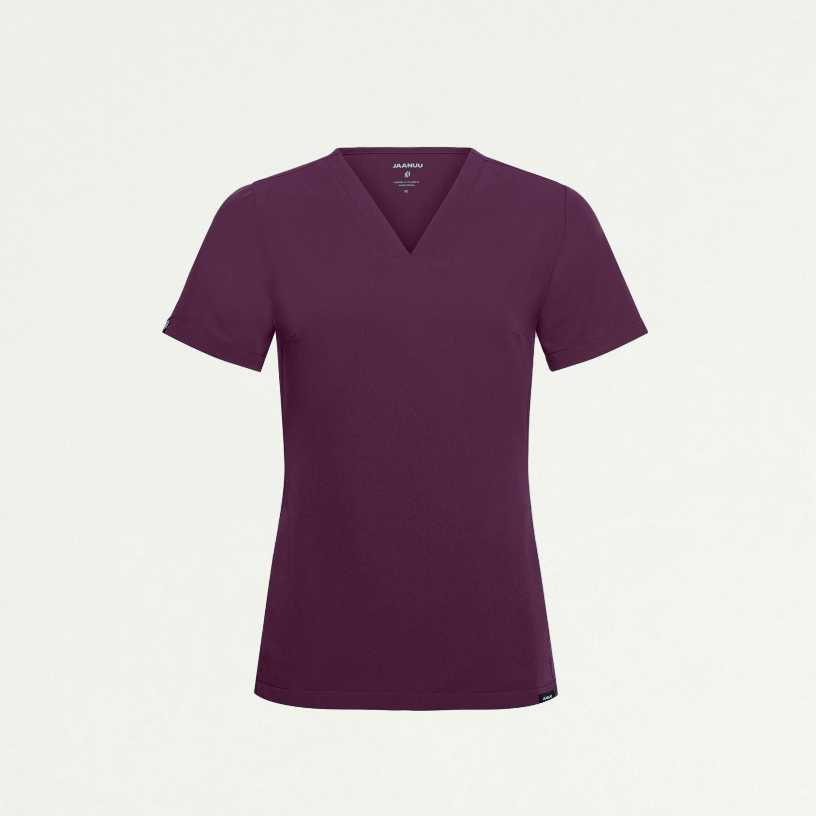 Carte Slim 2-Pocket Scrub Top - Dark Amethyst - WOMEN'S TOPS - Jaanuu