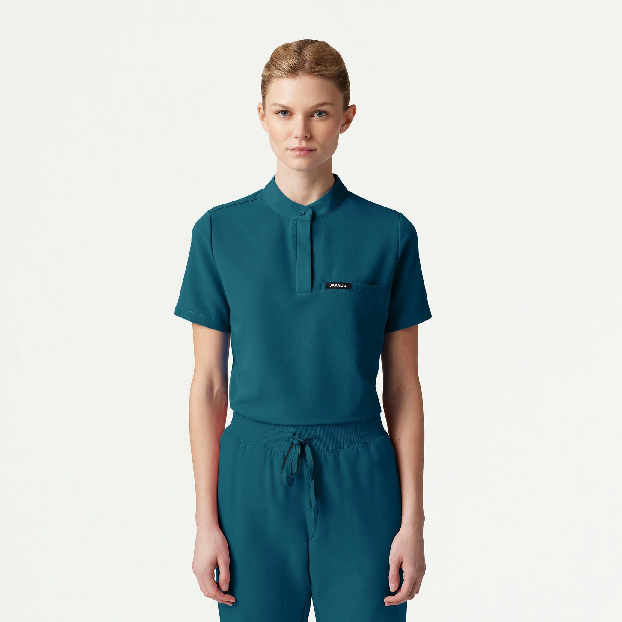 The Evie Essential Scrub Set - Caribbean Blue - 2